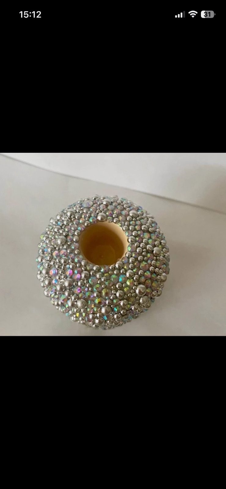 Bougeoirs en strass – Fait mains 6