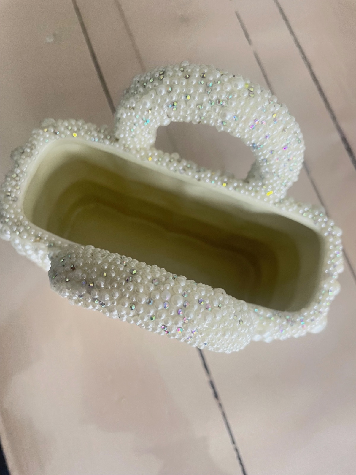 Vase customiser en strass – fait main 2