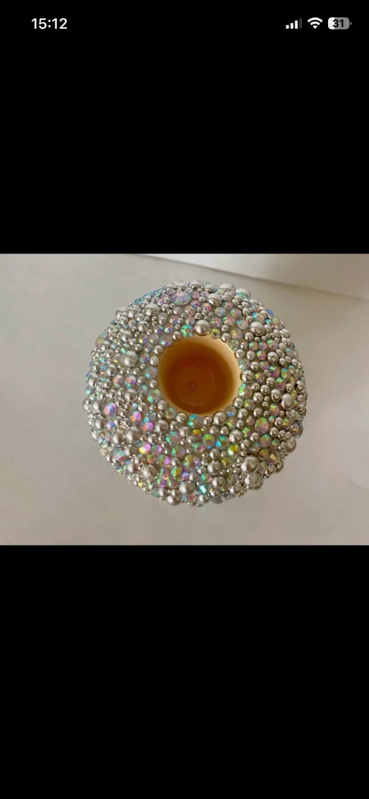 Bougeoirs en strass – Fait mains 3