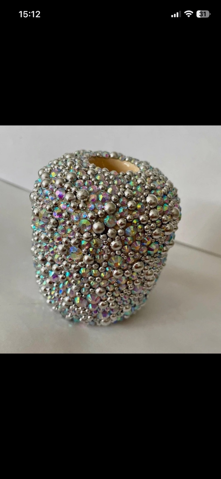 Bougeoirs en strass – Fait mains 7