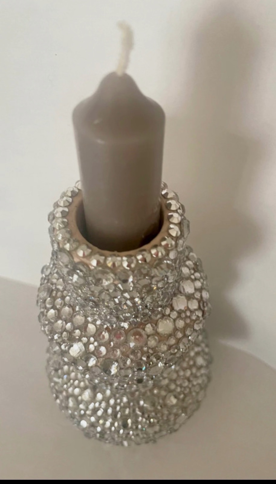 Bougeoirs customiser en strass – Création 6