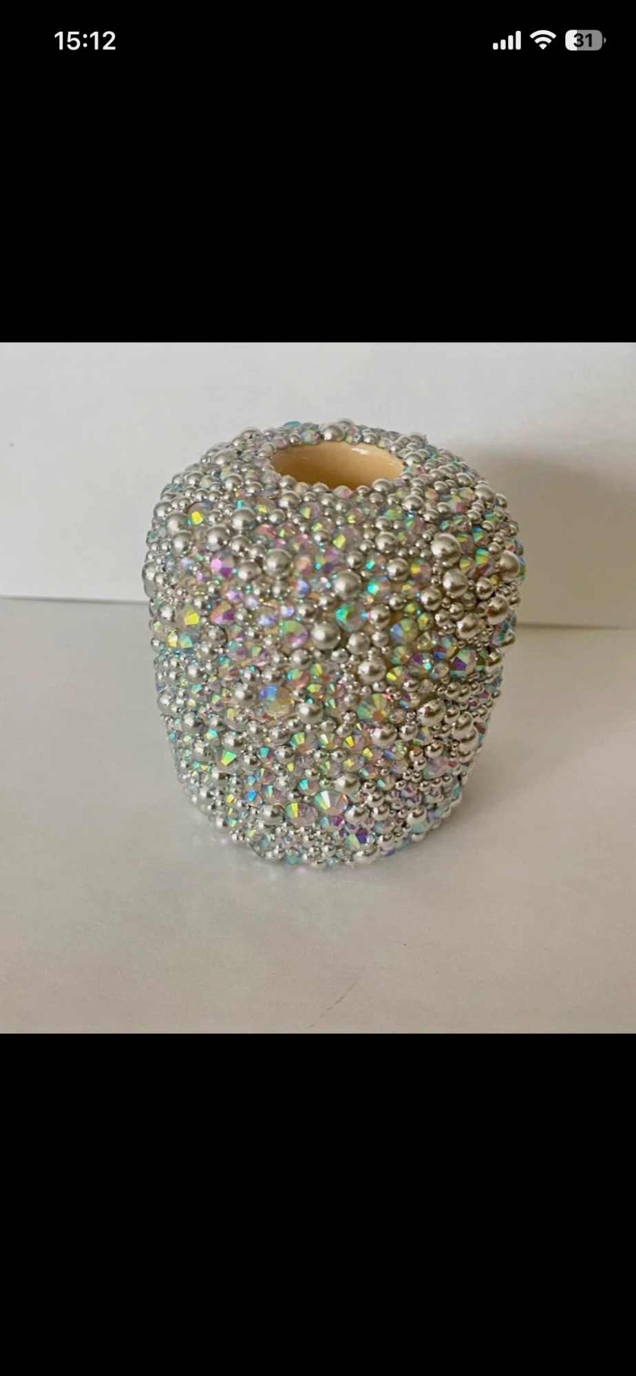Bougeoirs en strass