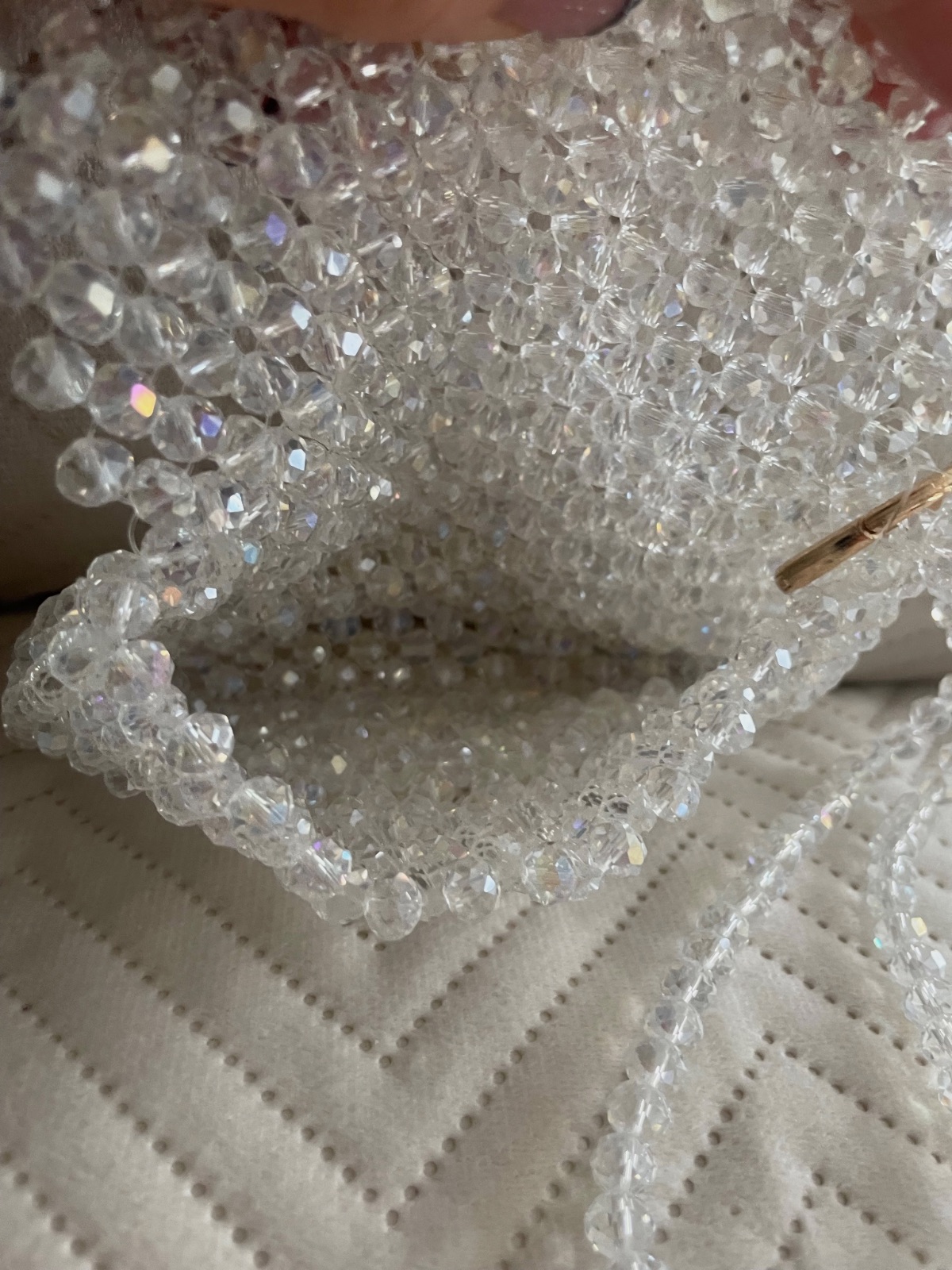 Pochette en perles de verres – Fait mains – taille Taille unique 9