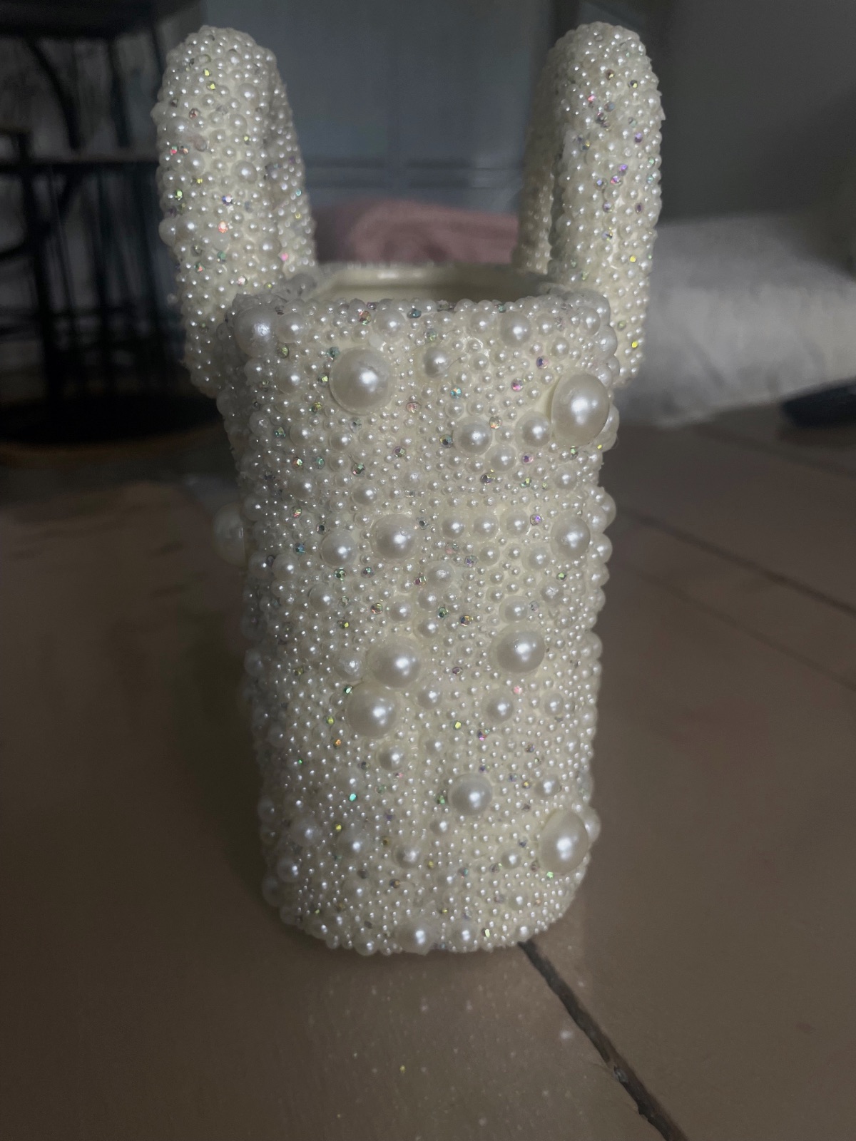 Vase customiser en strass – fait main 3