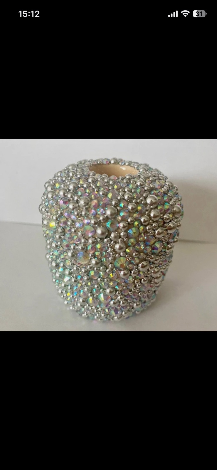 Bougeoirs en strass – Fait mains 2