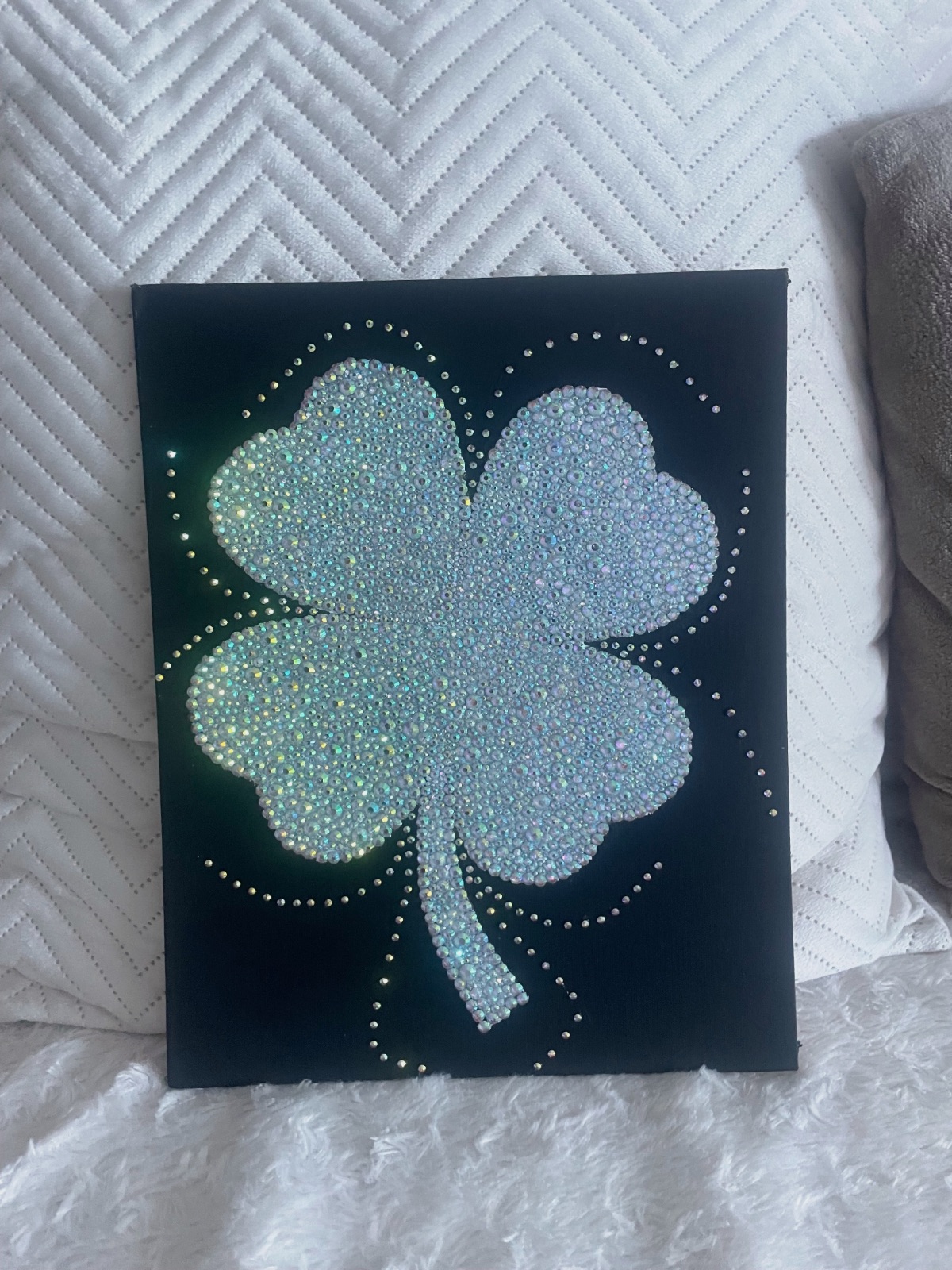 Toile faite mains en strass – fait main 4