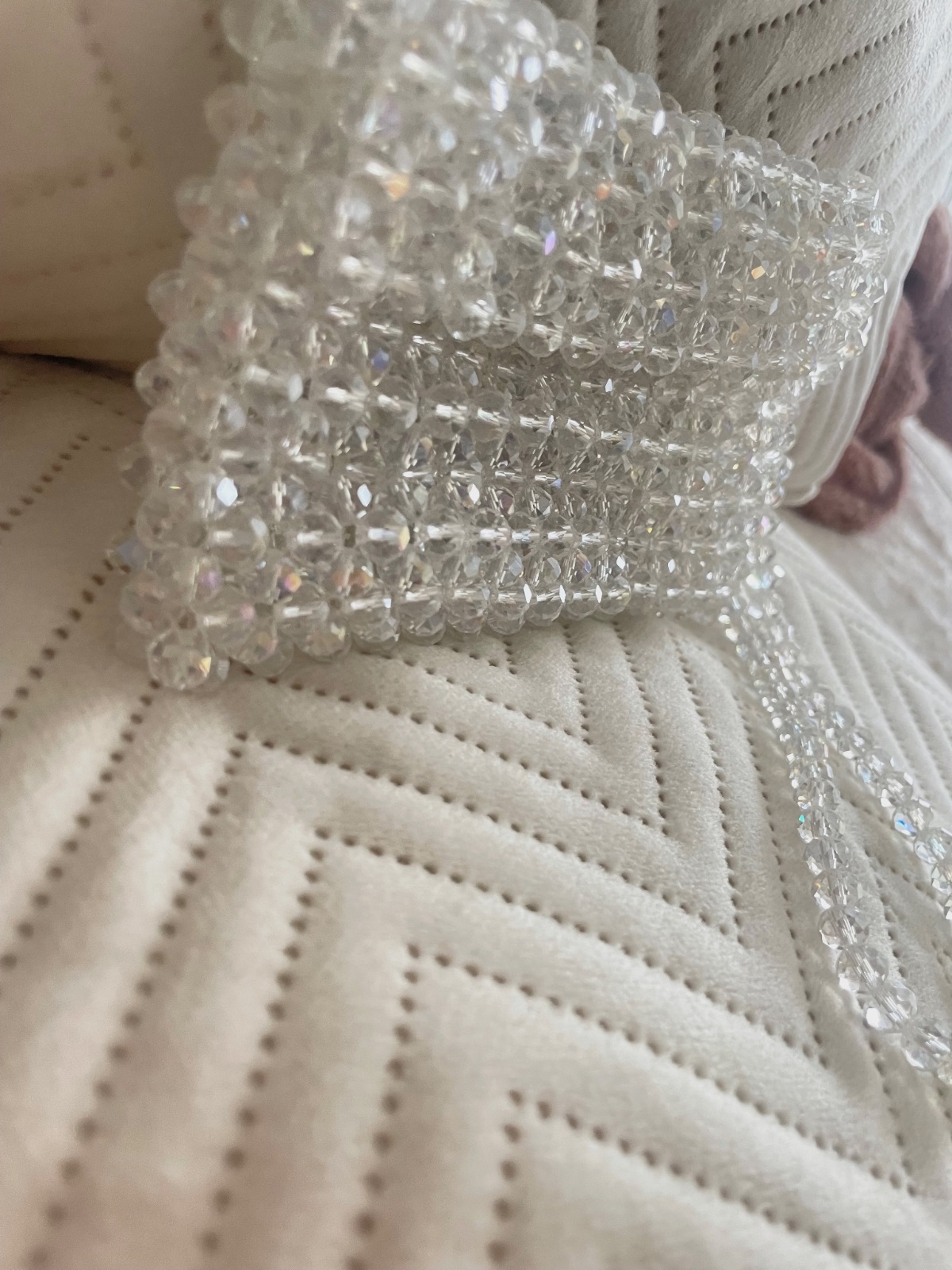 Pochette en perles de verres – Fait mains – taille Taille unique 8