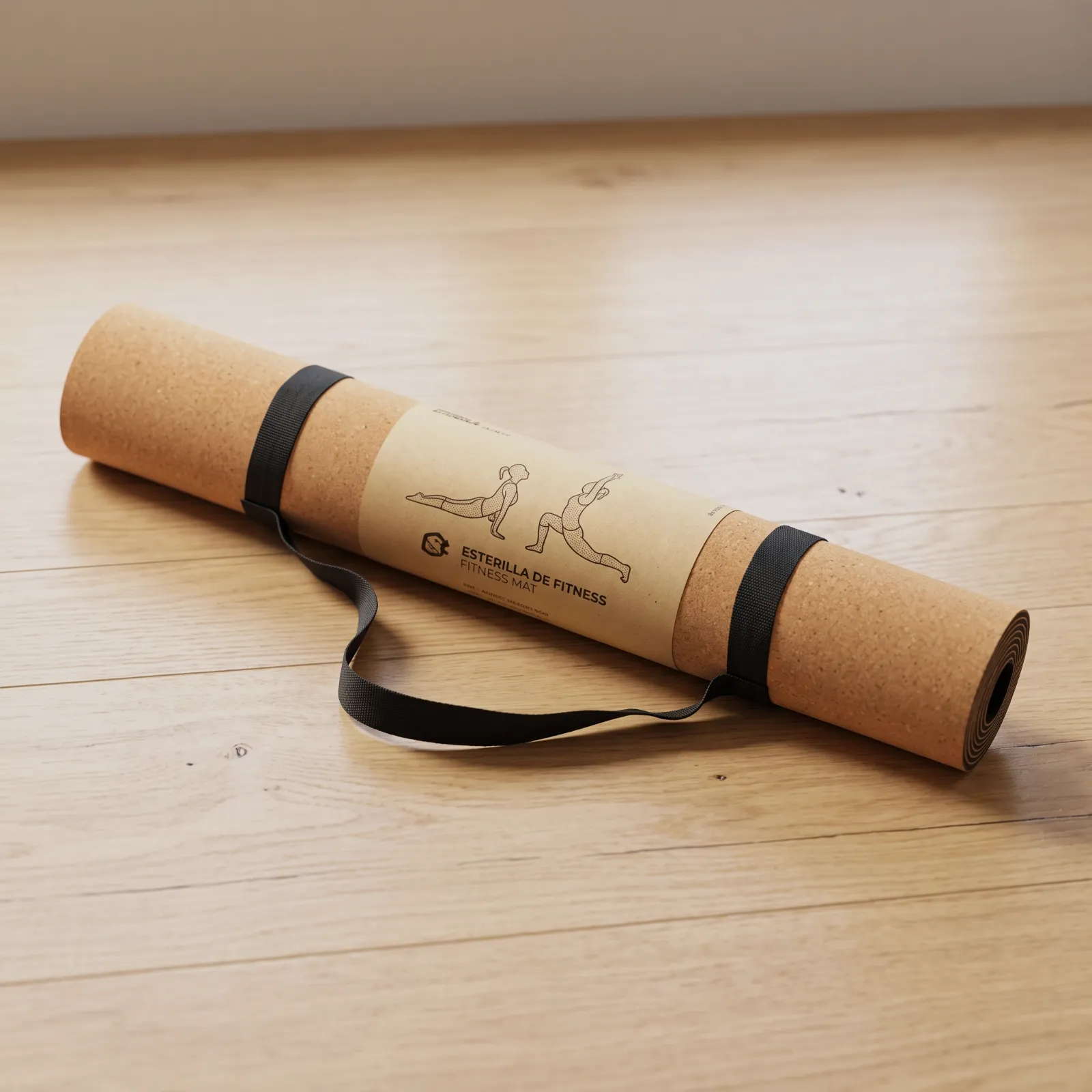 Esterilla de yoga de corcho antideslizante 60x180 – yoga 2