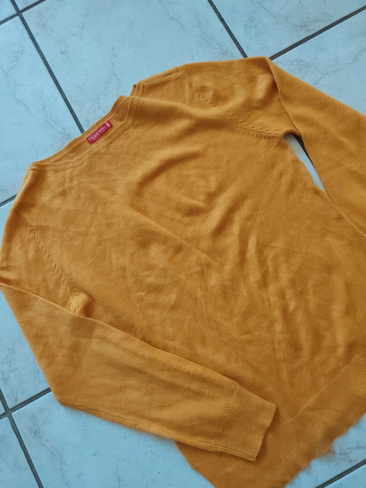 Pull moutarde – Tissaia – taille M / 38 / 10 3