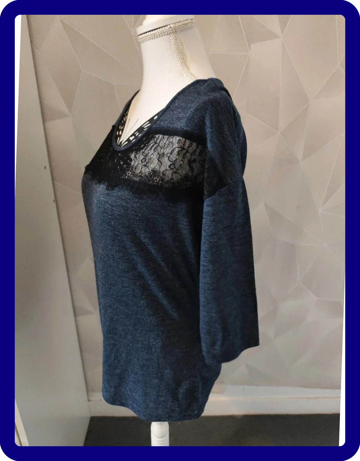 Haut Bleu – Camaïeu – taille S / 36 / 8 2