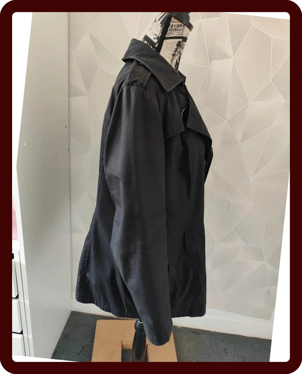 Trench noire – Mim – taille L / 40 / 12 2