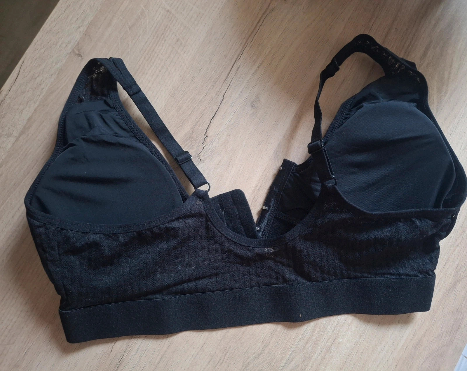 Brassière dentelle noire ouverte devant – Ouno – taille M 3