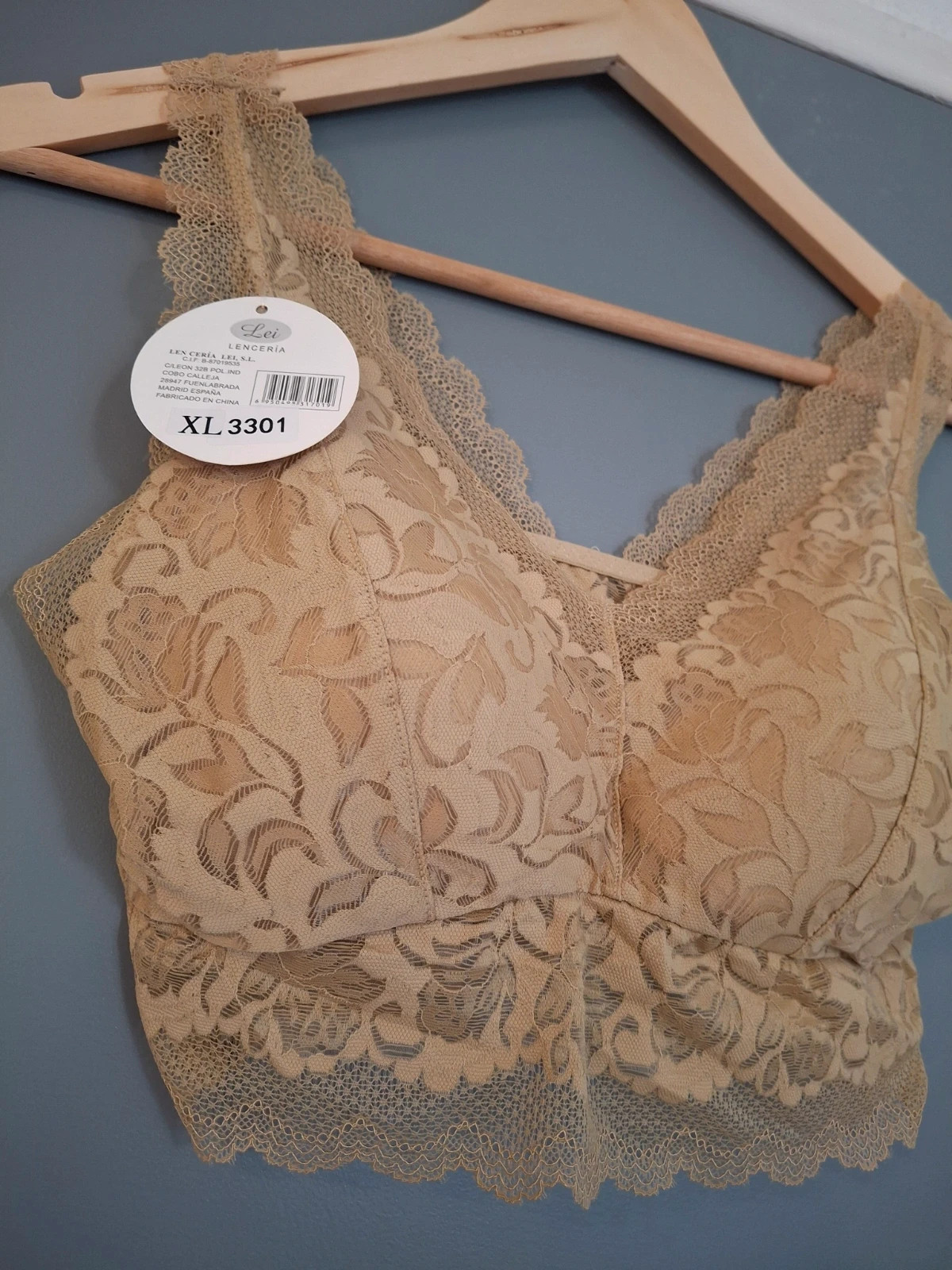 Brassière dentelle bretelles large style bustier – kimery – taille 95C 3