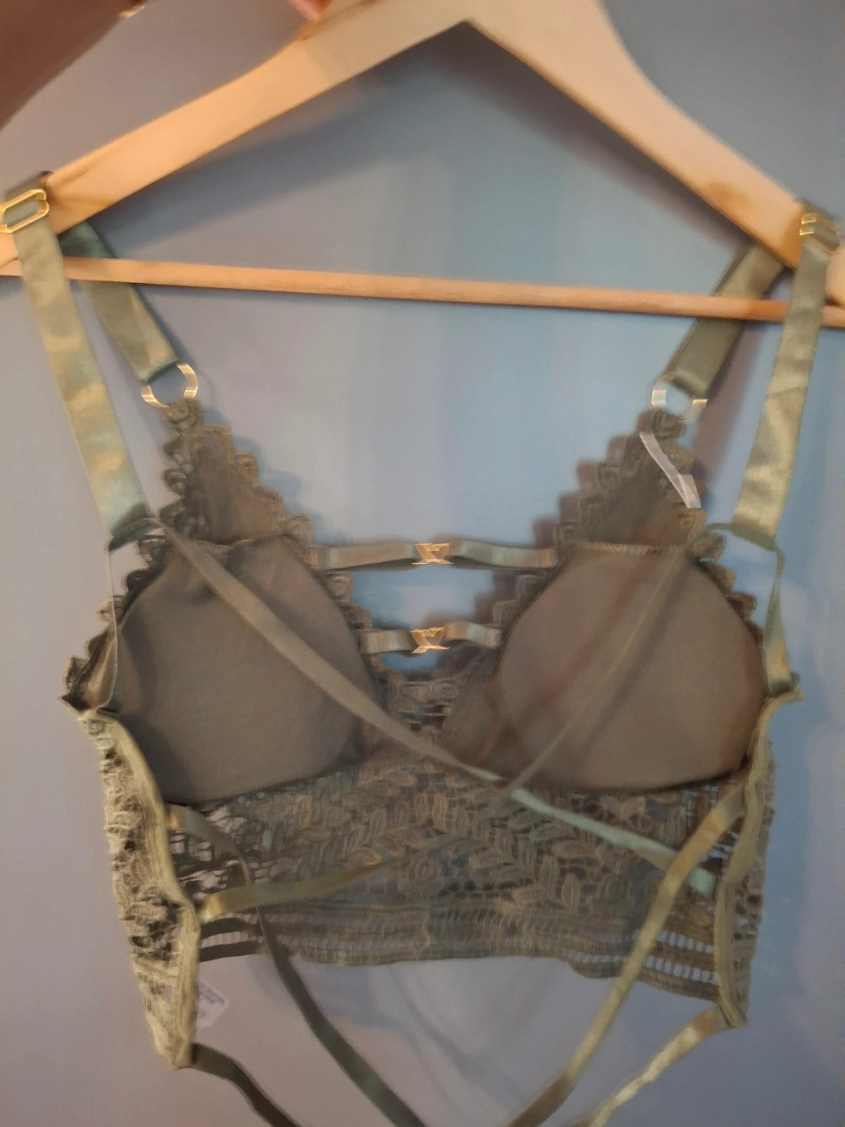 Bralette crop top dentelle crocheté dos croisé – kimery – taille Taille unique 4