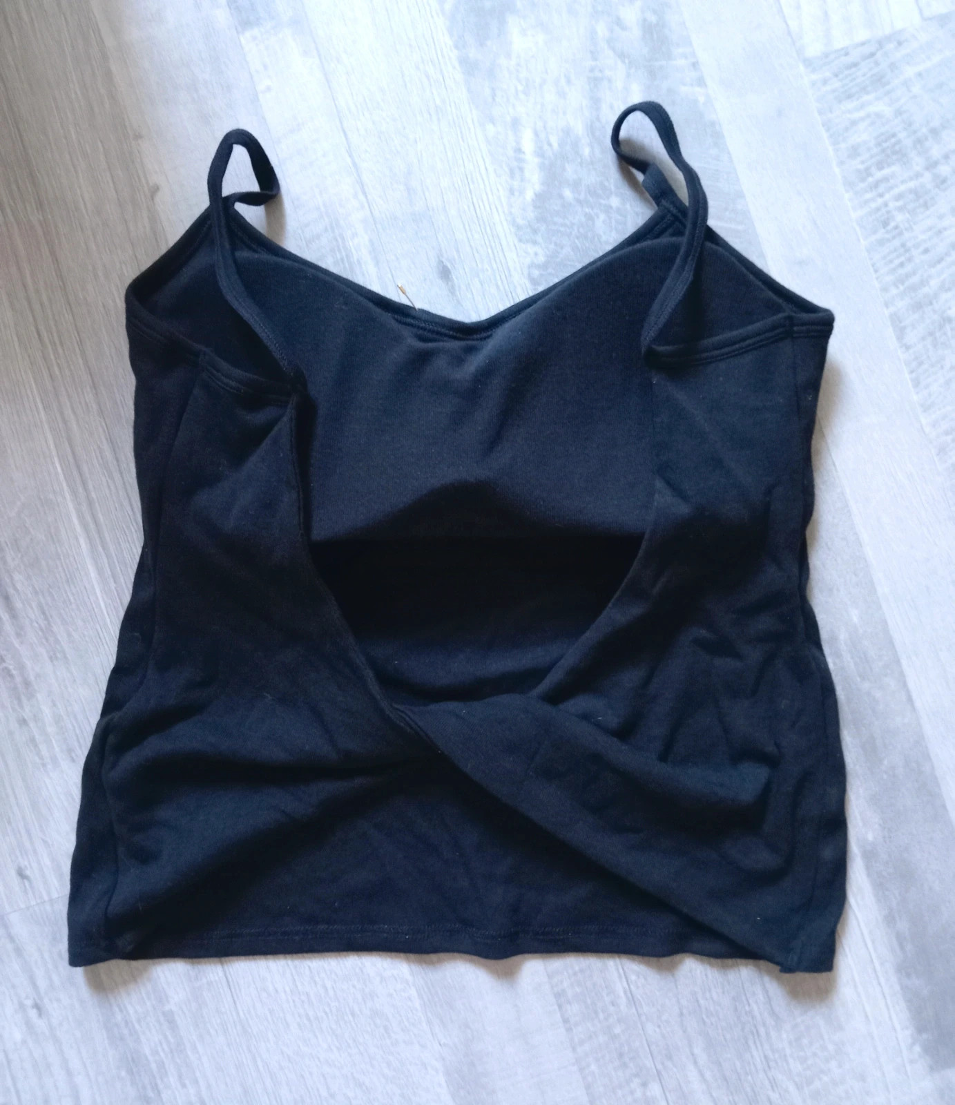 Crop top débardeur en coton noué au dos – Ancona – taille XL / 42 / 14 3
