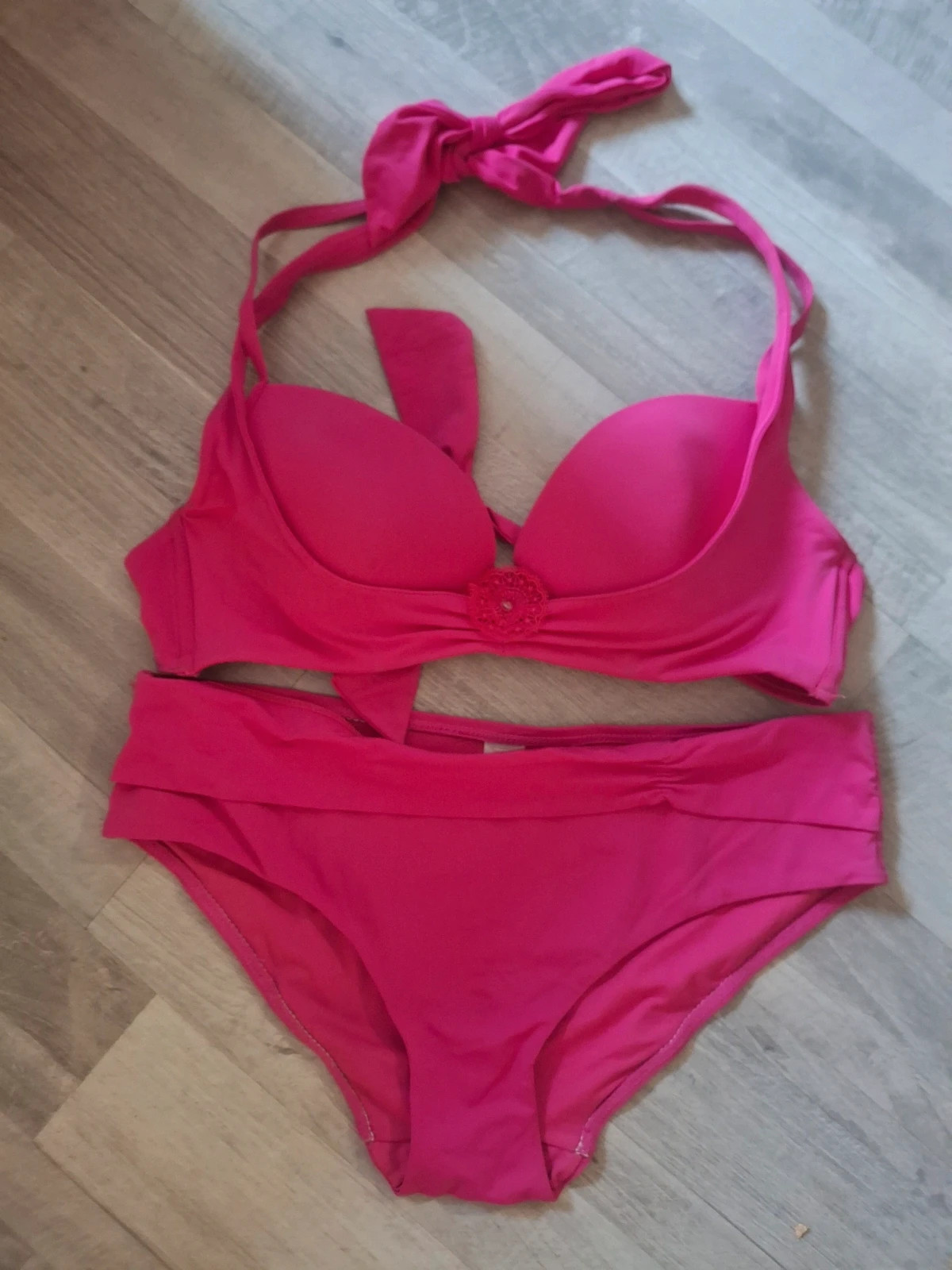 Maillot rose fuschia 2pces ultra tendance – Le Bain – taille L / 40 / 12