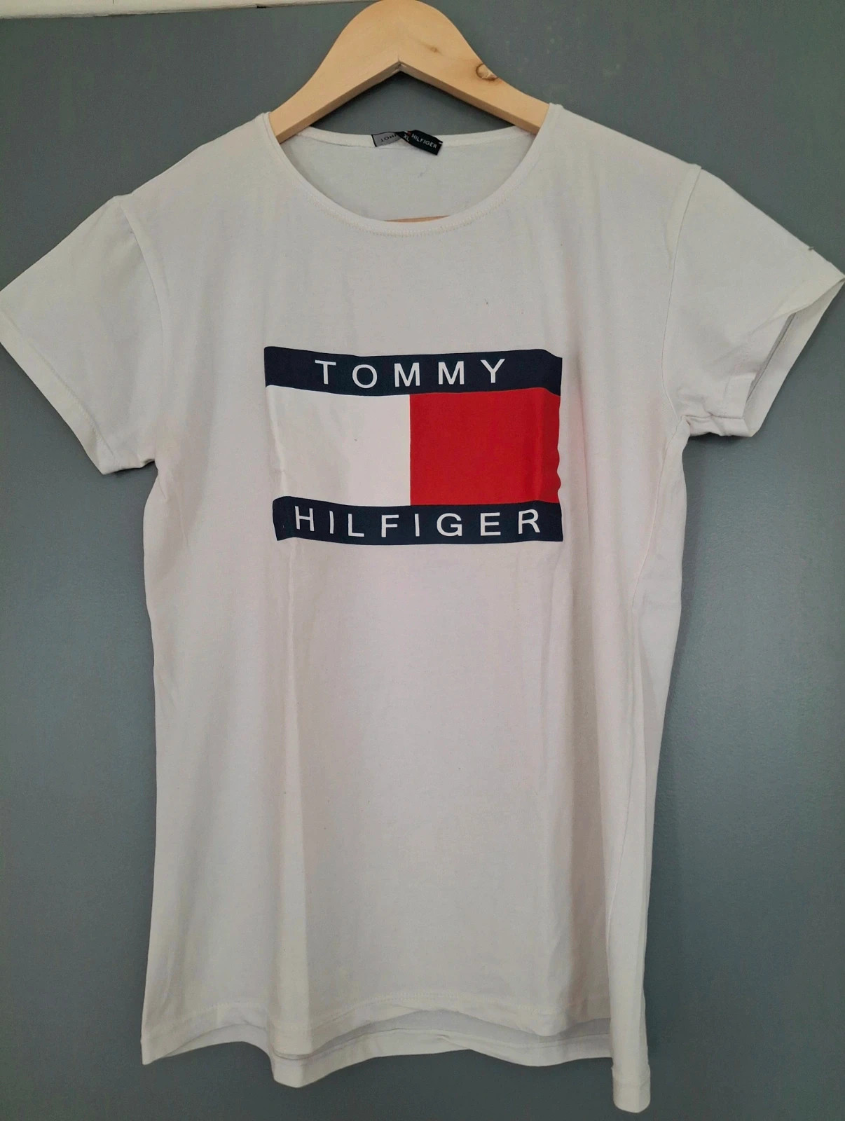 T shirt jersey de coton blanc Tommy H – BLANC – taille XL / 42 / 14 2