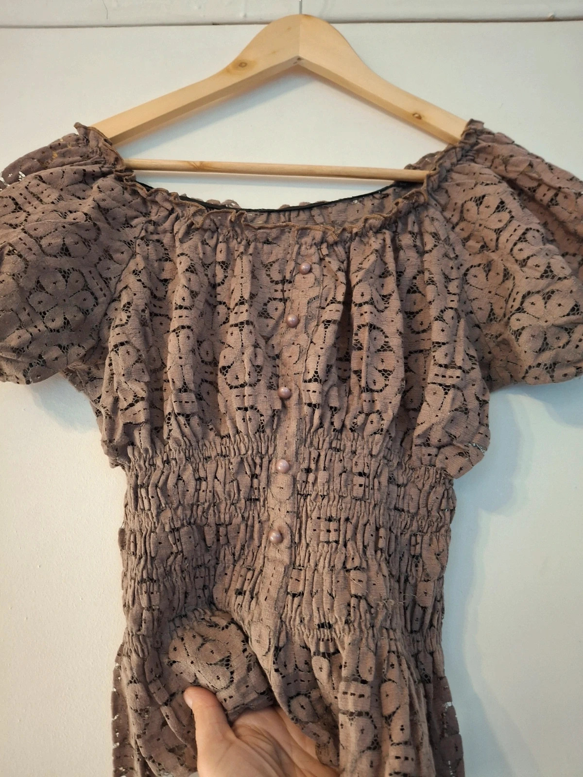 Top dentelle épaules dénudées – taille Taille unique 2