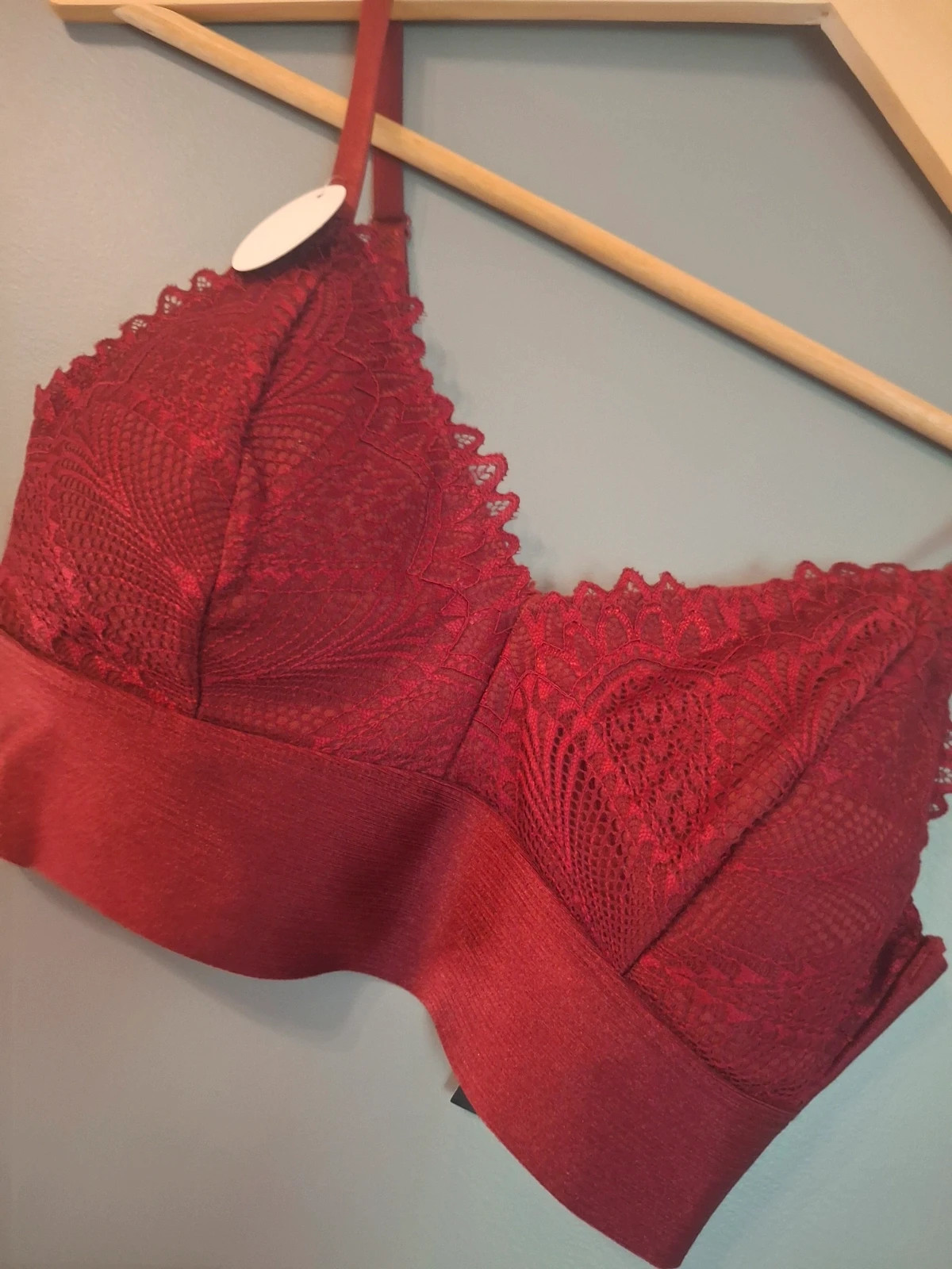 Bralette crop top bordeaux bretelles réglable – Heat – taille 95C 2