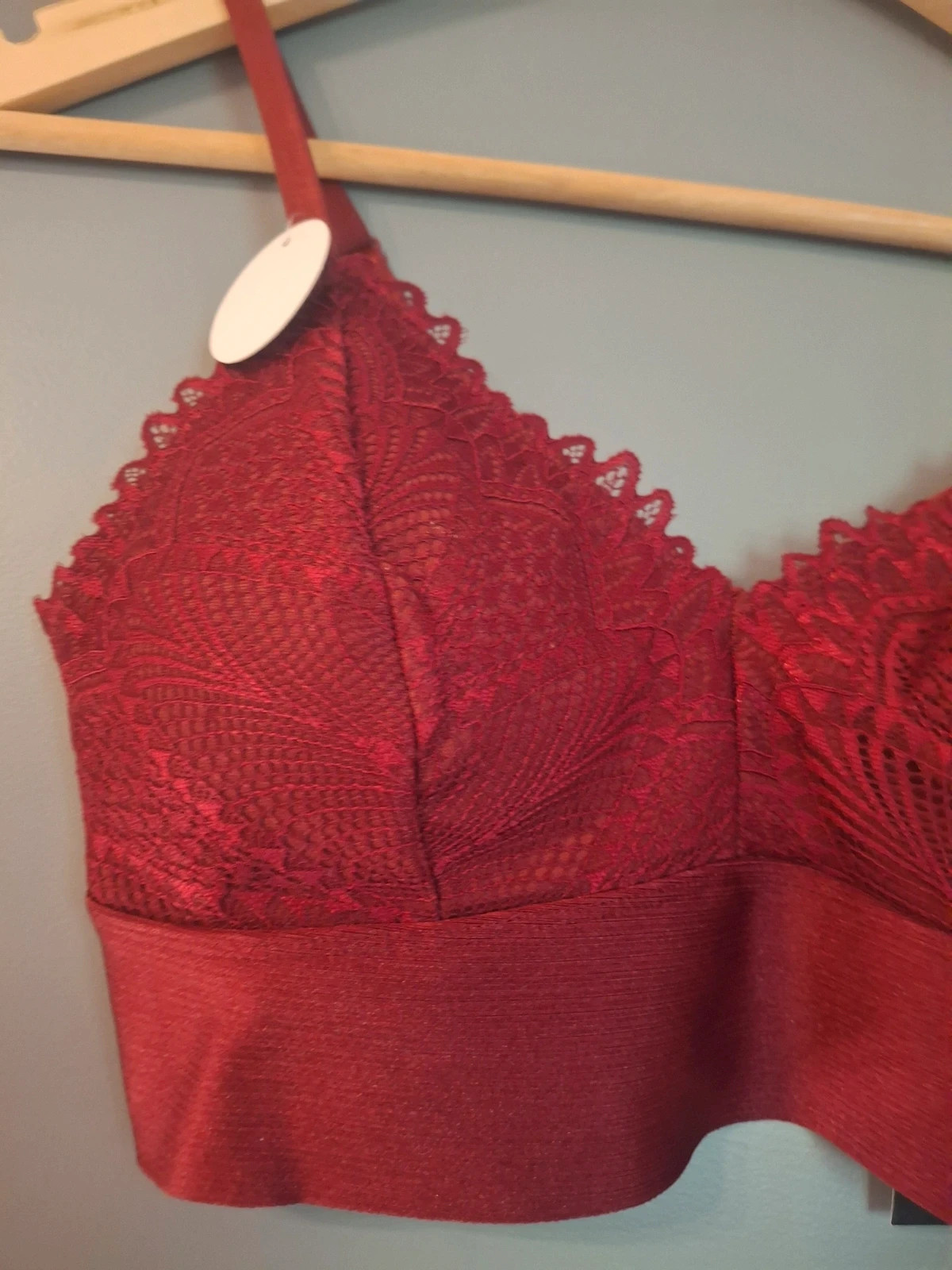 Bralette crop top bordeaux bretelles réglable – Heat – taille 95C 3