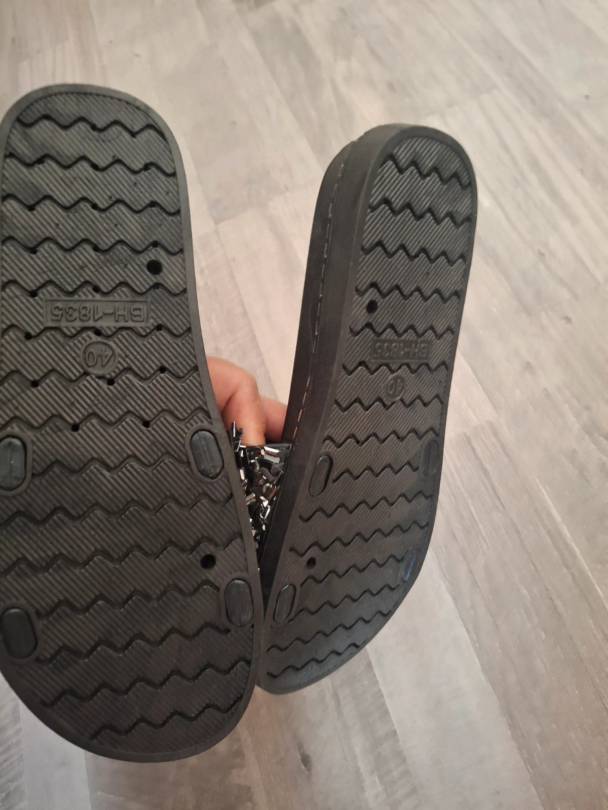 Nue pieds noir a semelle strass – Infinity – taille 39 3