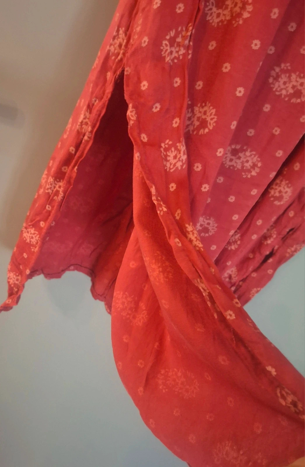 Robe rouge fluide cache cœur mi longue – boutique indépendante – taille Taille unique 4
