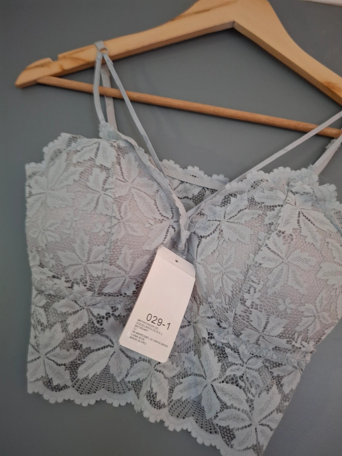 Bralette dentelle bretelles fines croisé élastique – kimery – taille XXL / 44 / 16 3