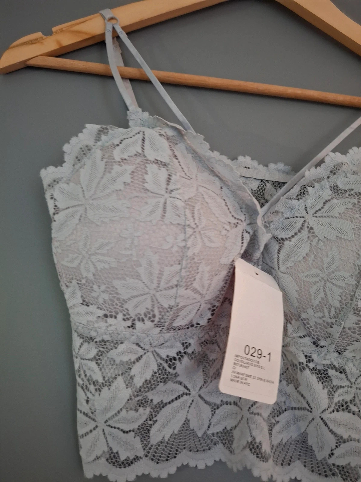 Bralette dentelle bretelles fines croisé élastique – kimery – taille XXL / 44 / 16 4