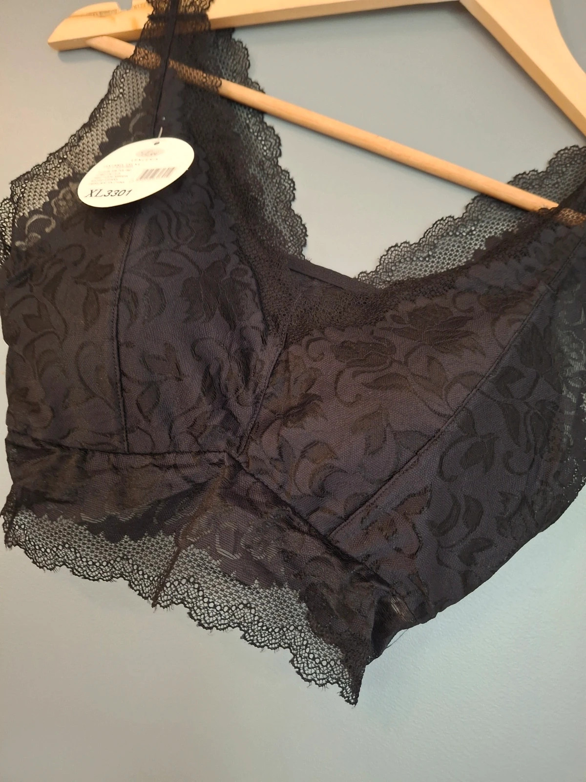 Brassière dentelle bretelles large push up intégré – kimery – taille XL / 42 / 14 2