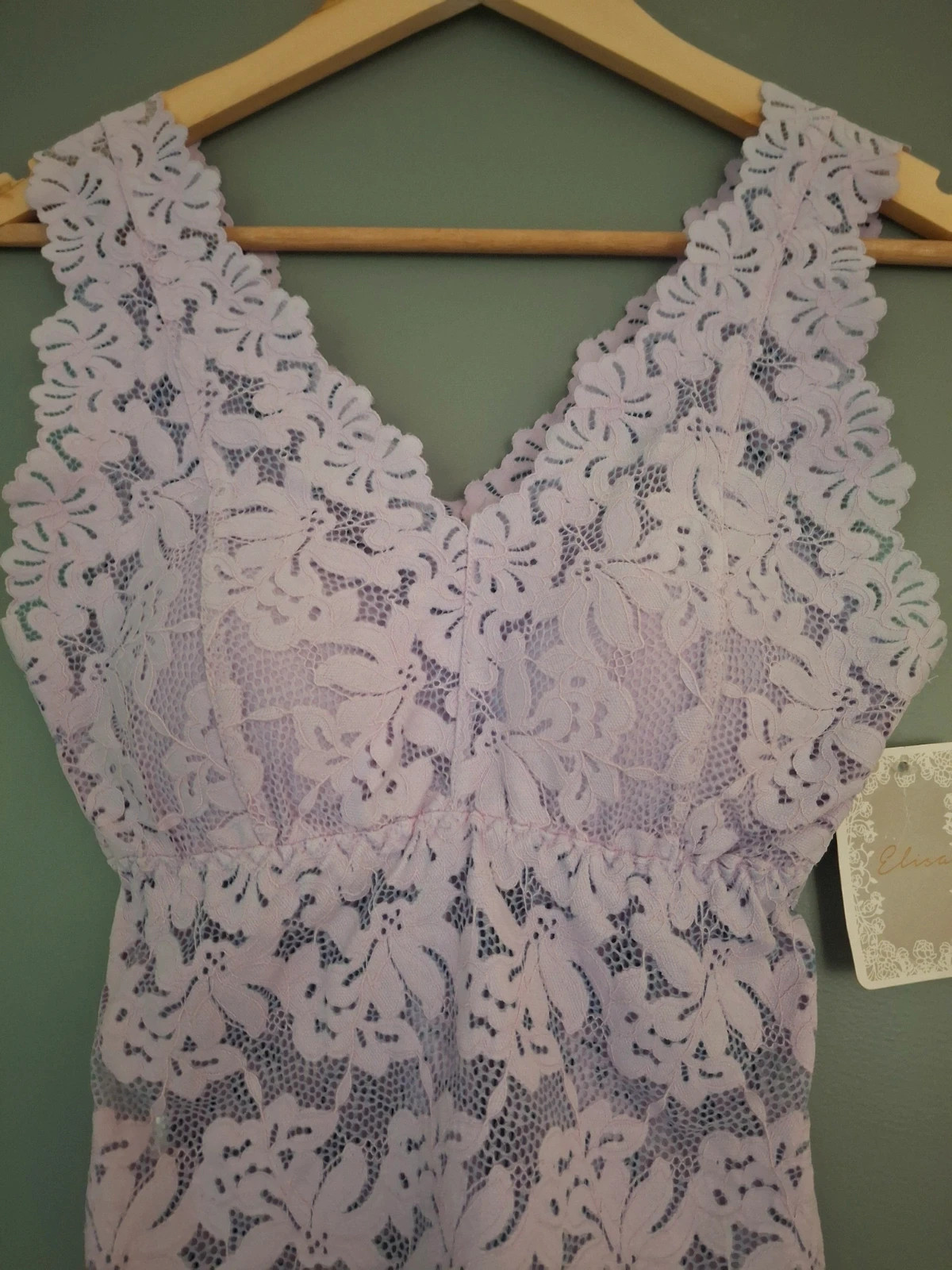 Caraco dentelle florale de couleur Lila – kimery – taille Taille unique 2