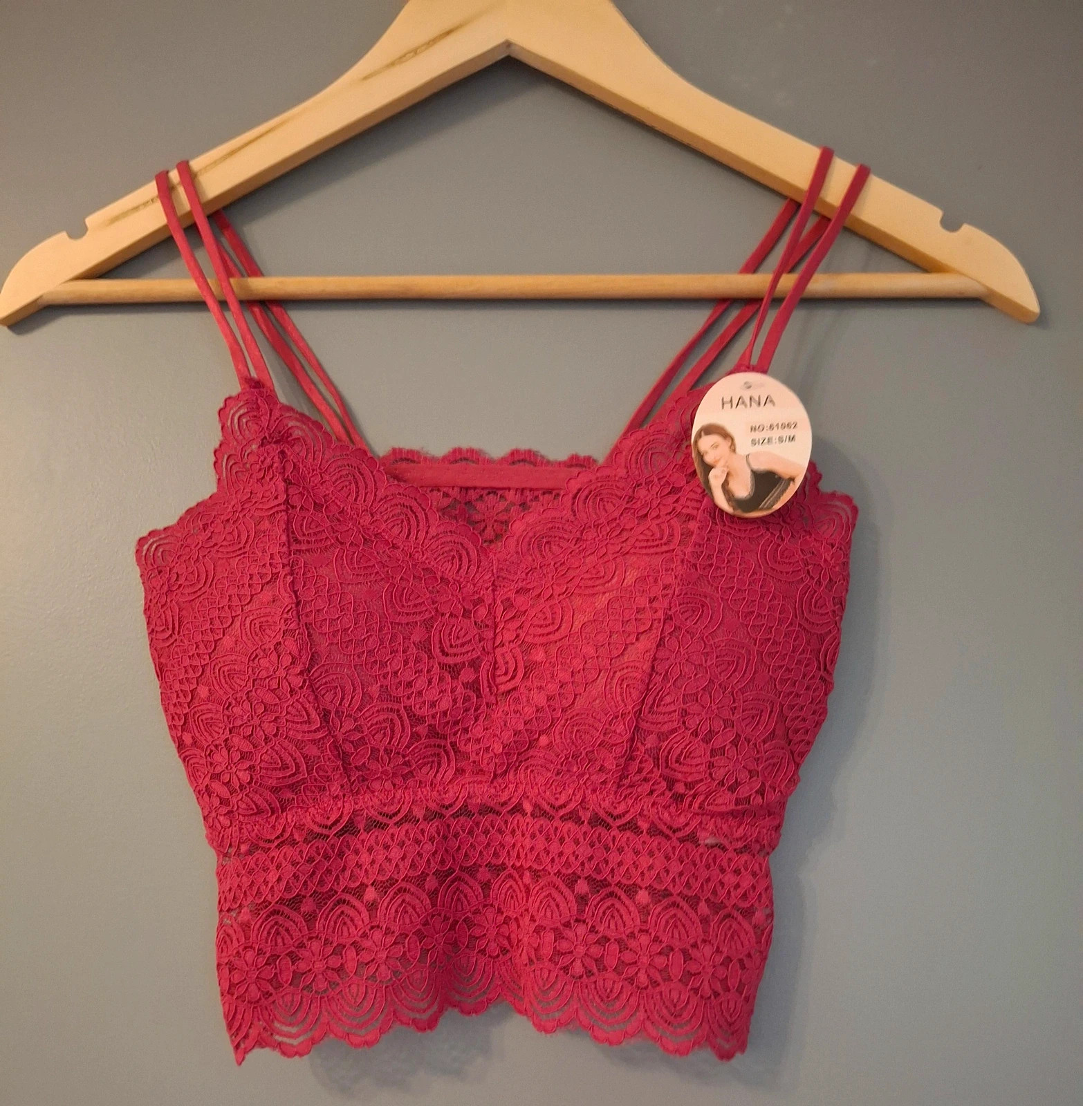 Bralette en dentelle fine fleurie tendance – Hana – taille M / 38 / 10 5