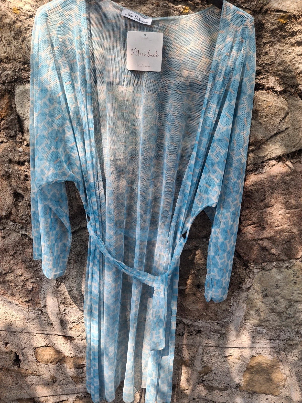 Kimono sarong dentelle bleu ciel inspi – moonback – taille Taille unique 3