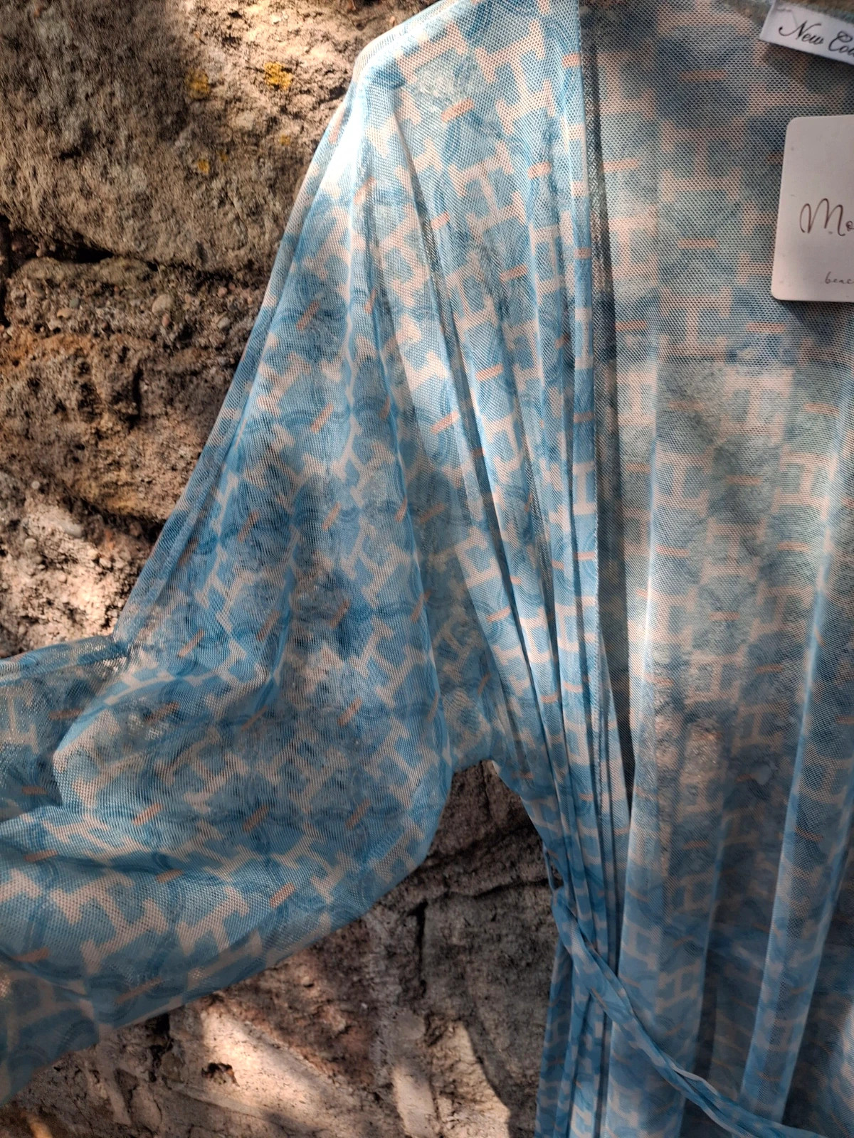 Kimono sarong dentelle bleu ciel inspi – moonback – taille Taille unique 4