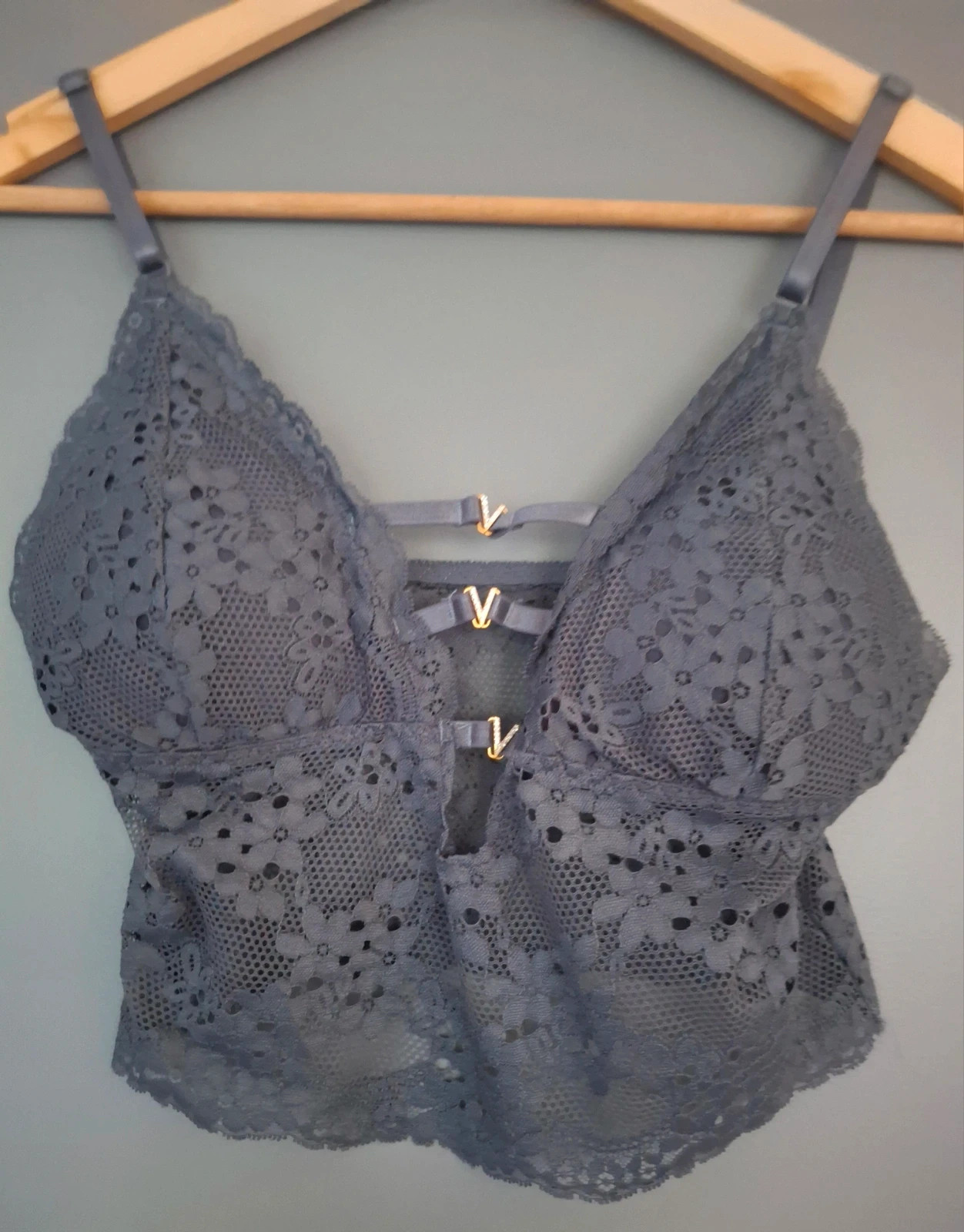Bralette dentelle florale raffinée bretelles réglable