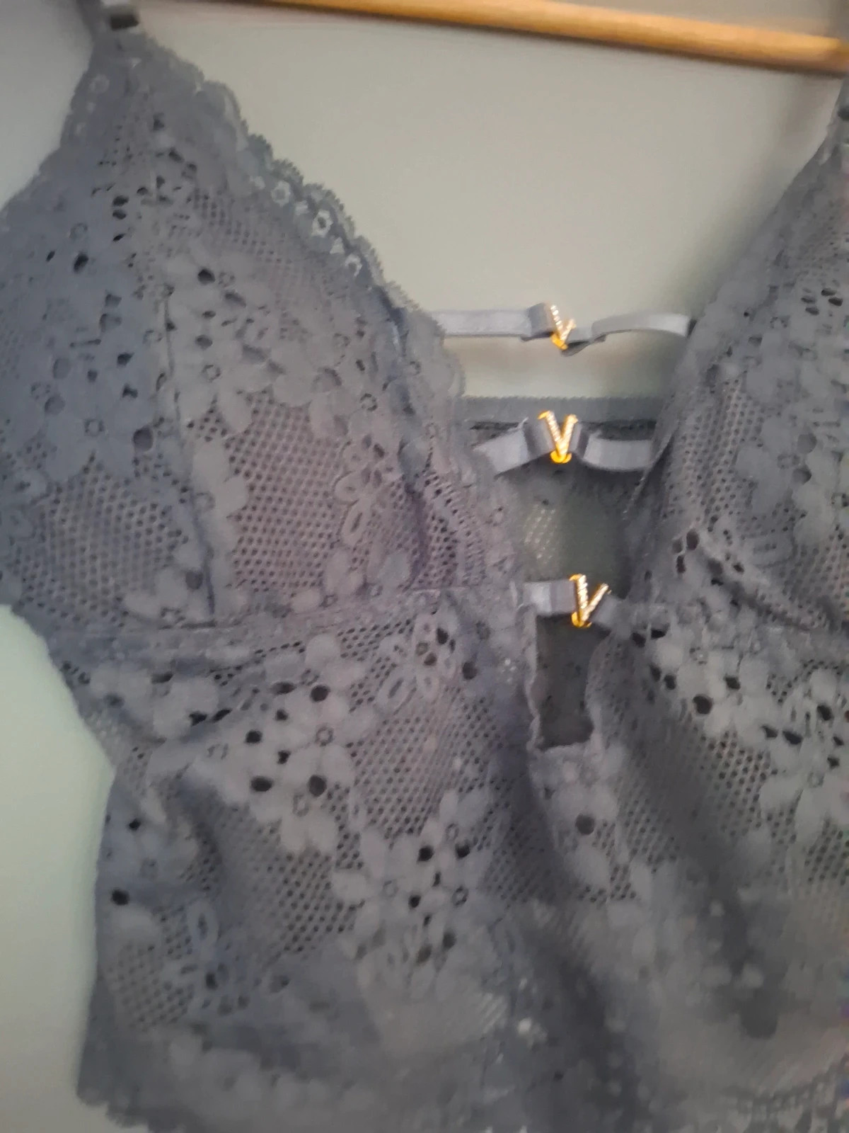Bralette dentelle florale raffinée bretelles réglable – Ancona – taille XL / 42 / 14 3