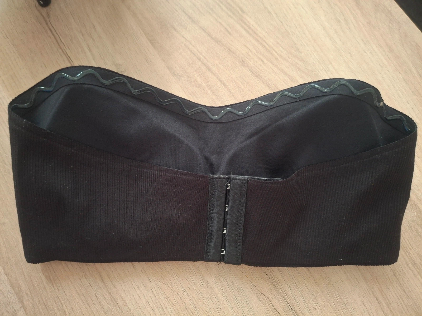 Brassière bandeau noir sans couture sans bretelles – Ouno – taille XL 3