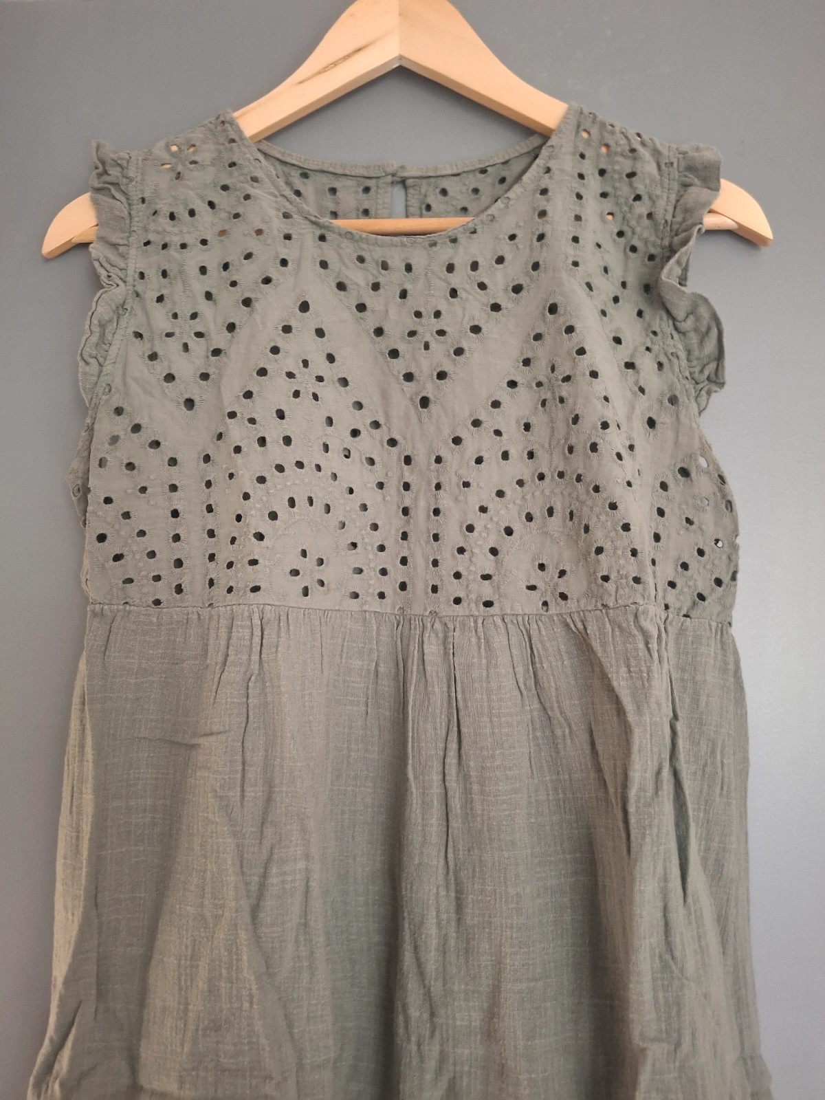 Robe midi en coton et broderie anglaise – boutique indépendante – taille Taille unique 2