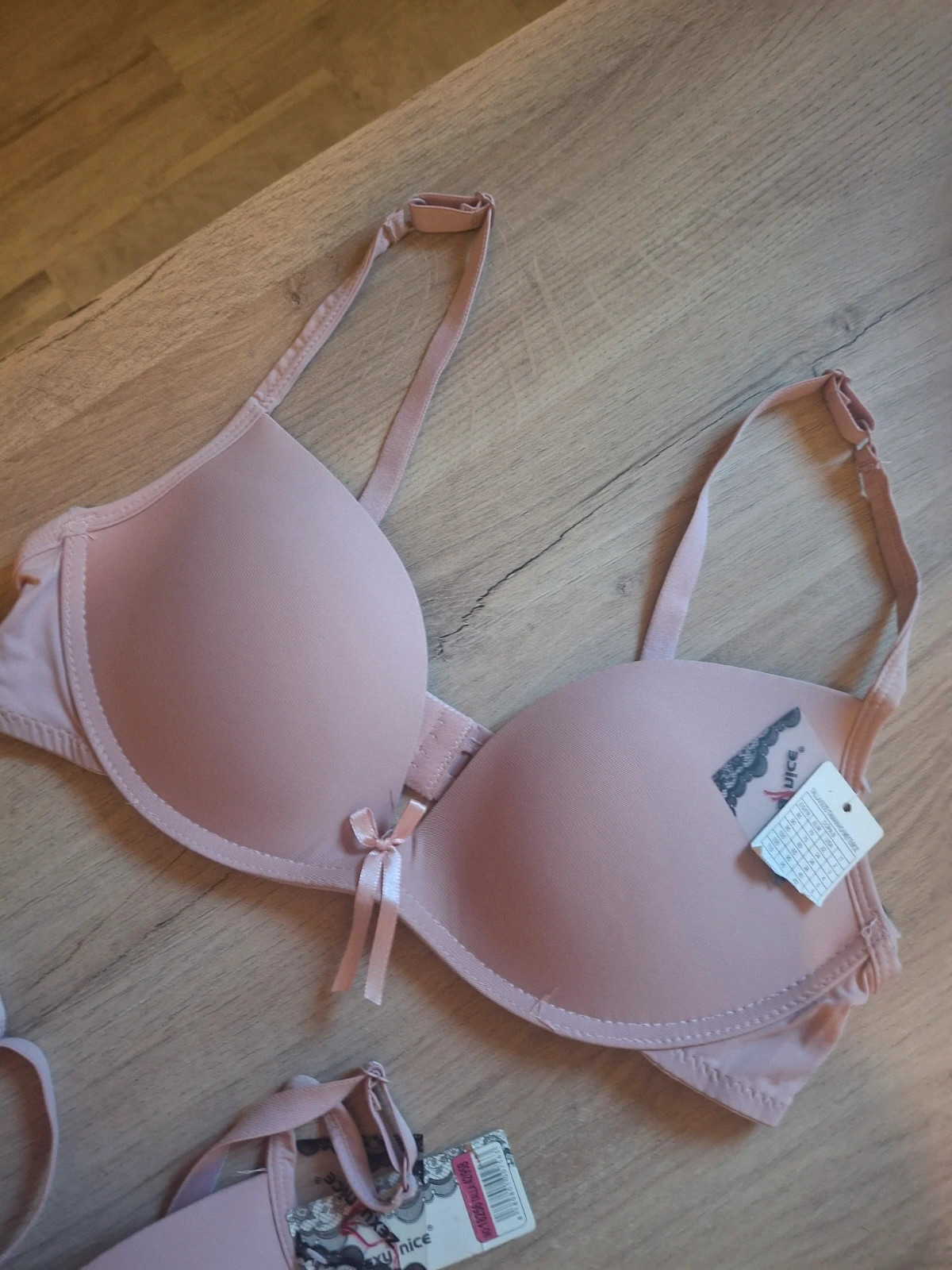 Set lingerie invisible grande taille en Rose poudré – Hana – taille 95B 2