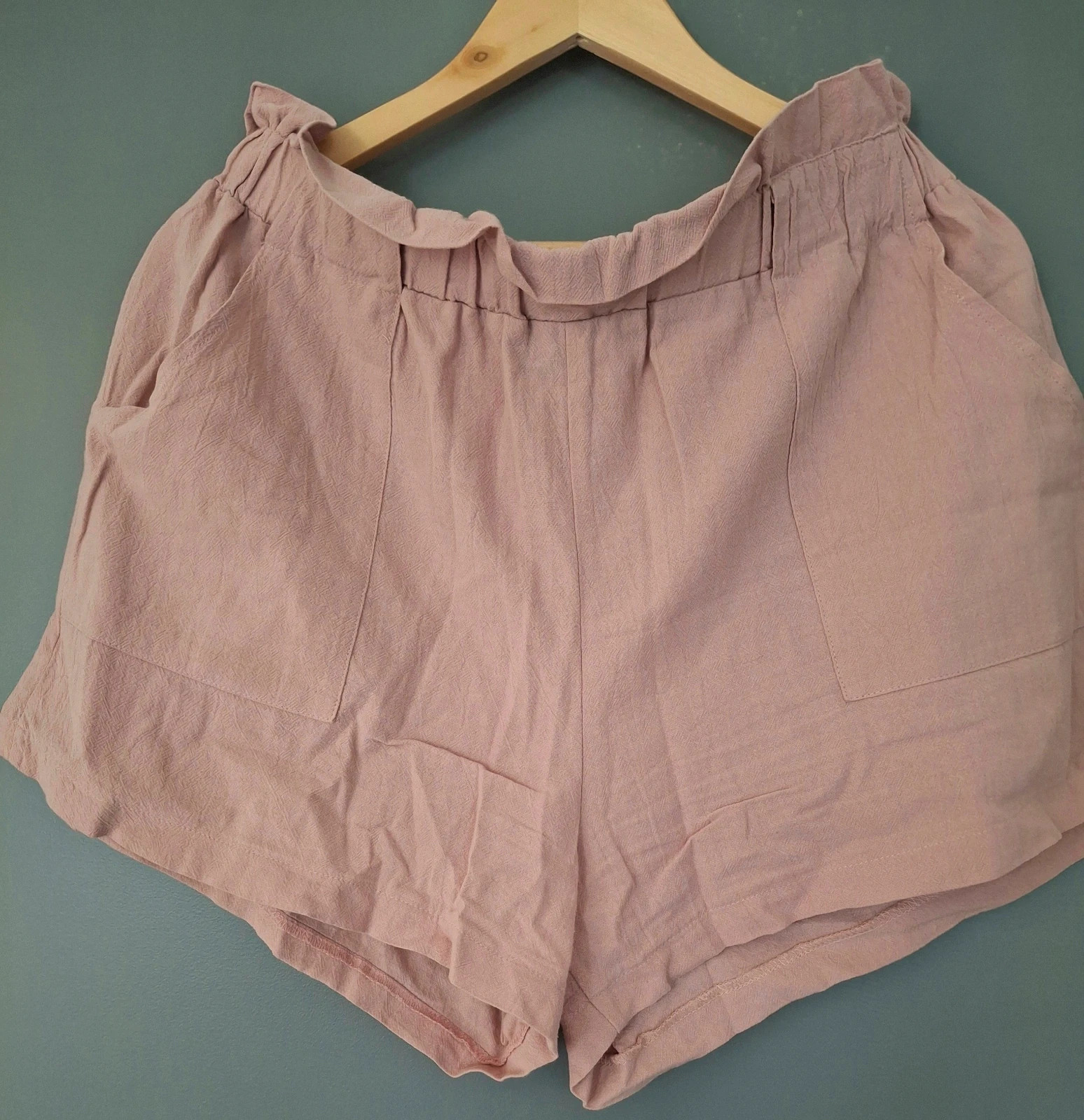 Short rose poudré oversize – Shein – taille XL / 42 / 14