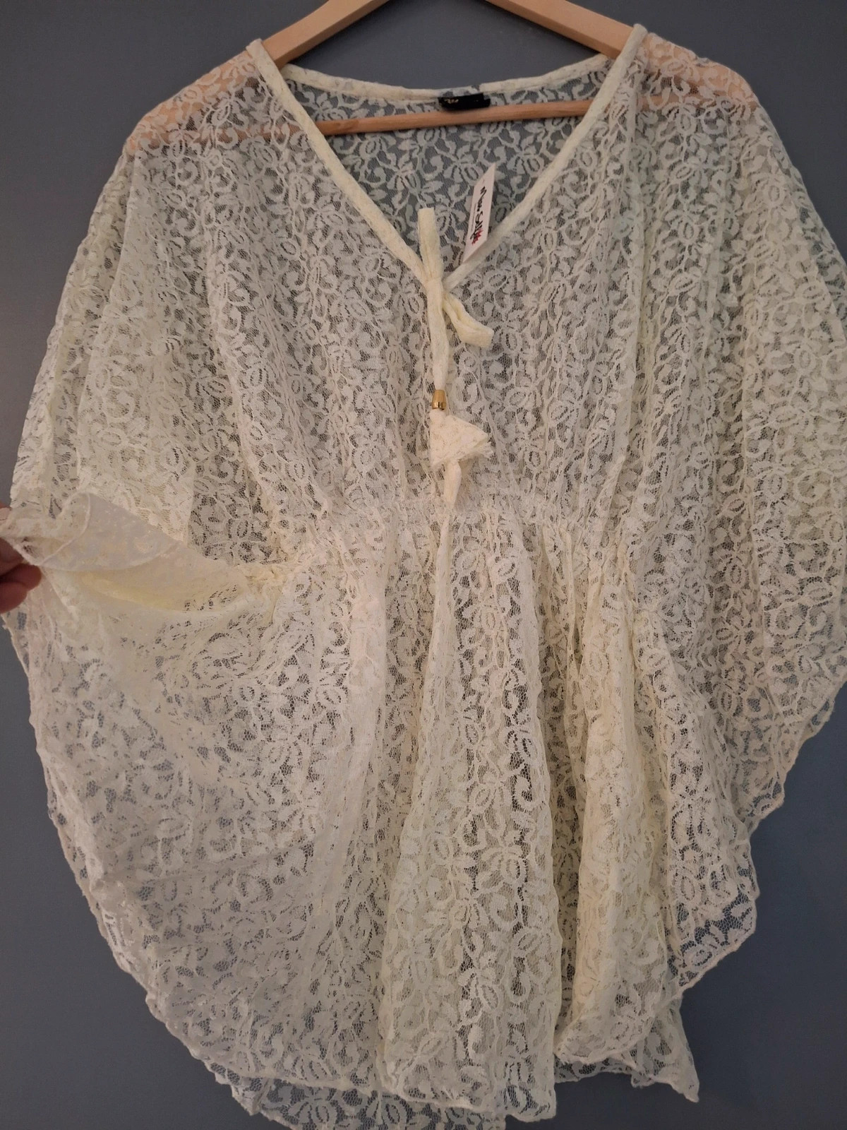 Tunique en dentelle fine élastique a la taille – Unique – taille Taille unique 3
