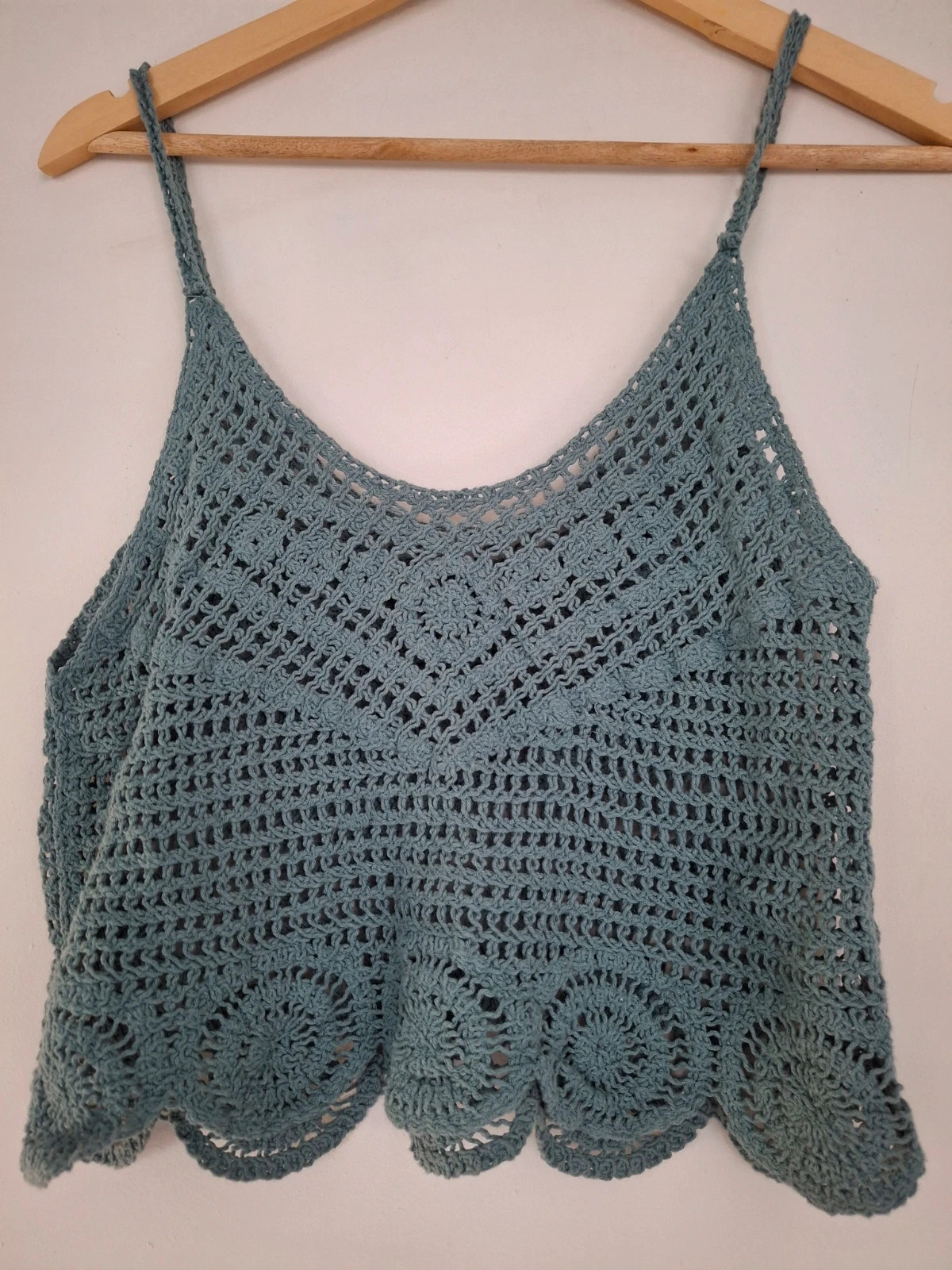 Crop top dentelle en crochet – Belle – taille Taille unique 3