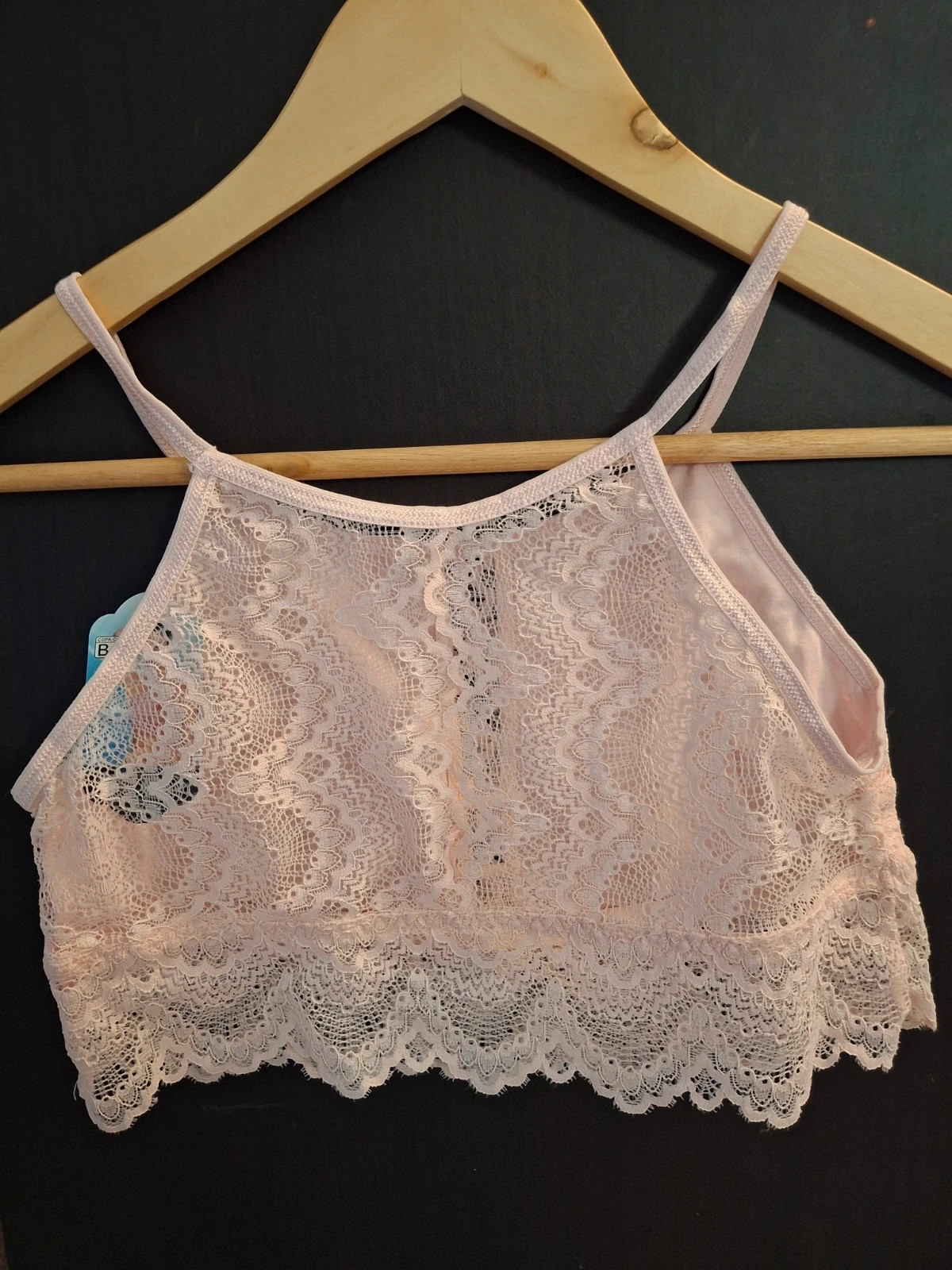 Brassière dentelle Rose poudré – Rose – taille XL / 42 / 14 3