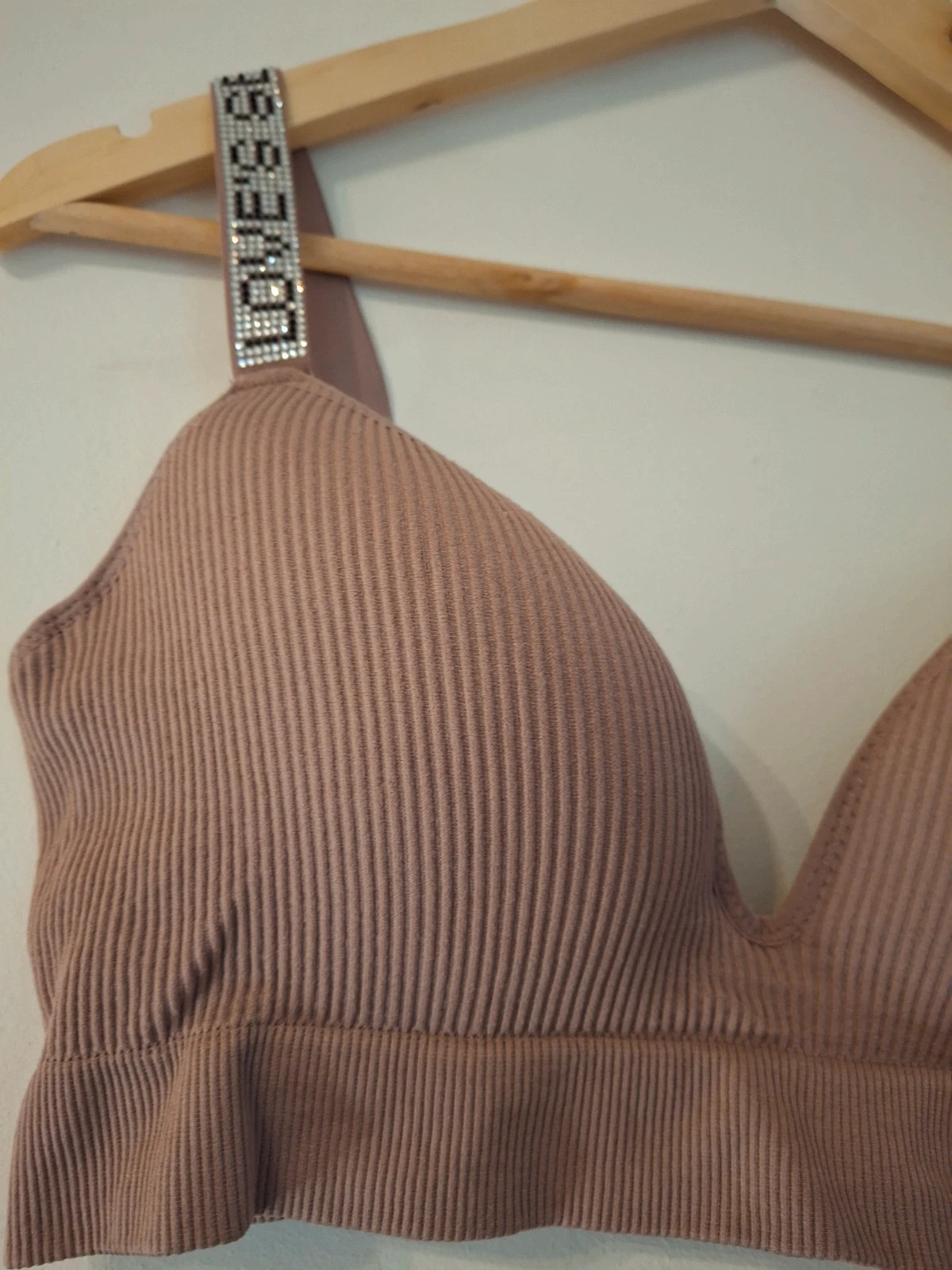Bralette micro fibres bretelles strass – Strass – taille 95C 3
