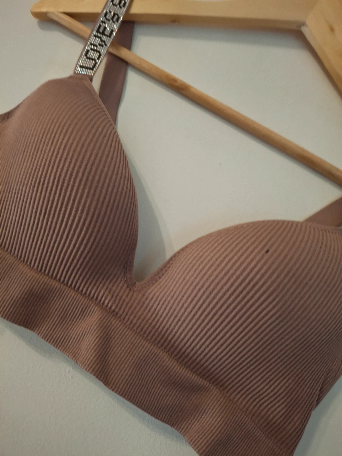 Bralette micro fibres bretelles strass – Strass – taille 95C 2