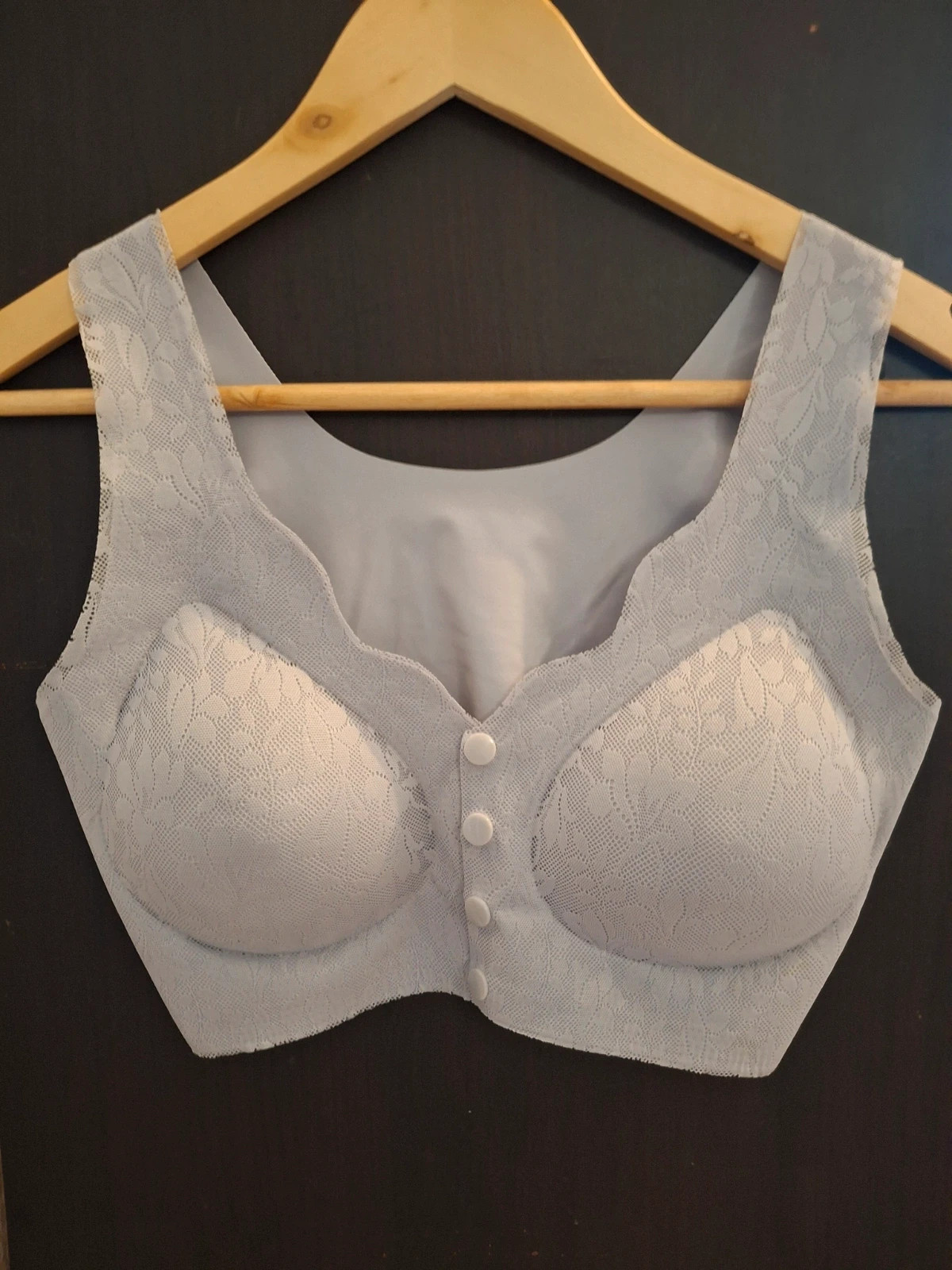 Brassière invisible sans couture grise