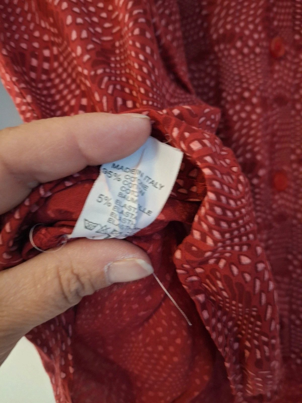 Chemisier fluide rouge bordeaux – MODA – taille Taille unique 4