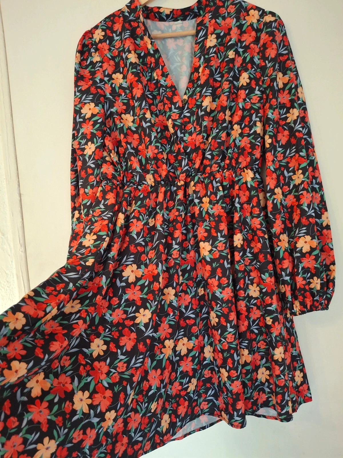 Robe fleurie patineuse – Shein – taille L / 40 / 12