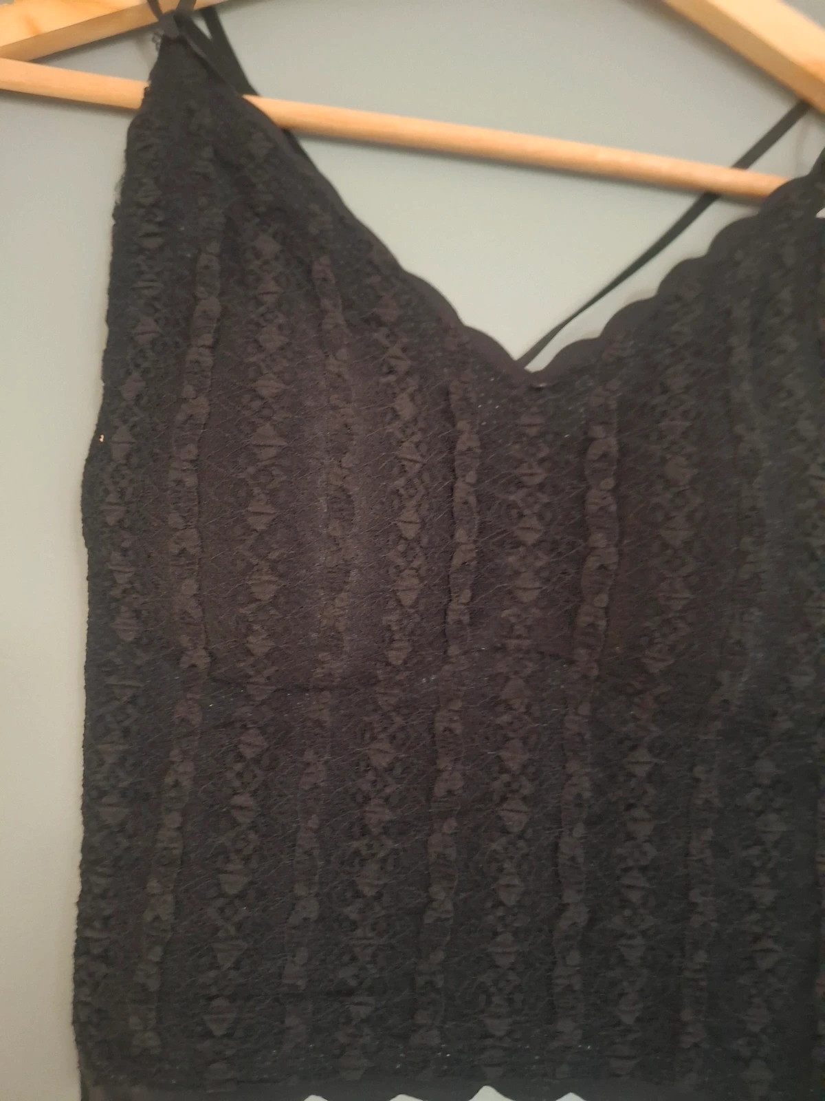 Bustier dentelle bretelles fines croisé au dos – Ancona – taille XL / 42 / 14 3
