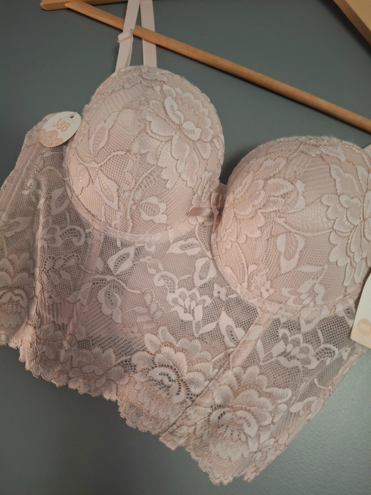 Bustier bralette dentelle fleurie avec ou sans bretelles – Victoria – taille M 2