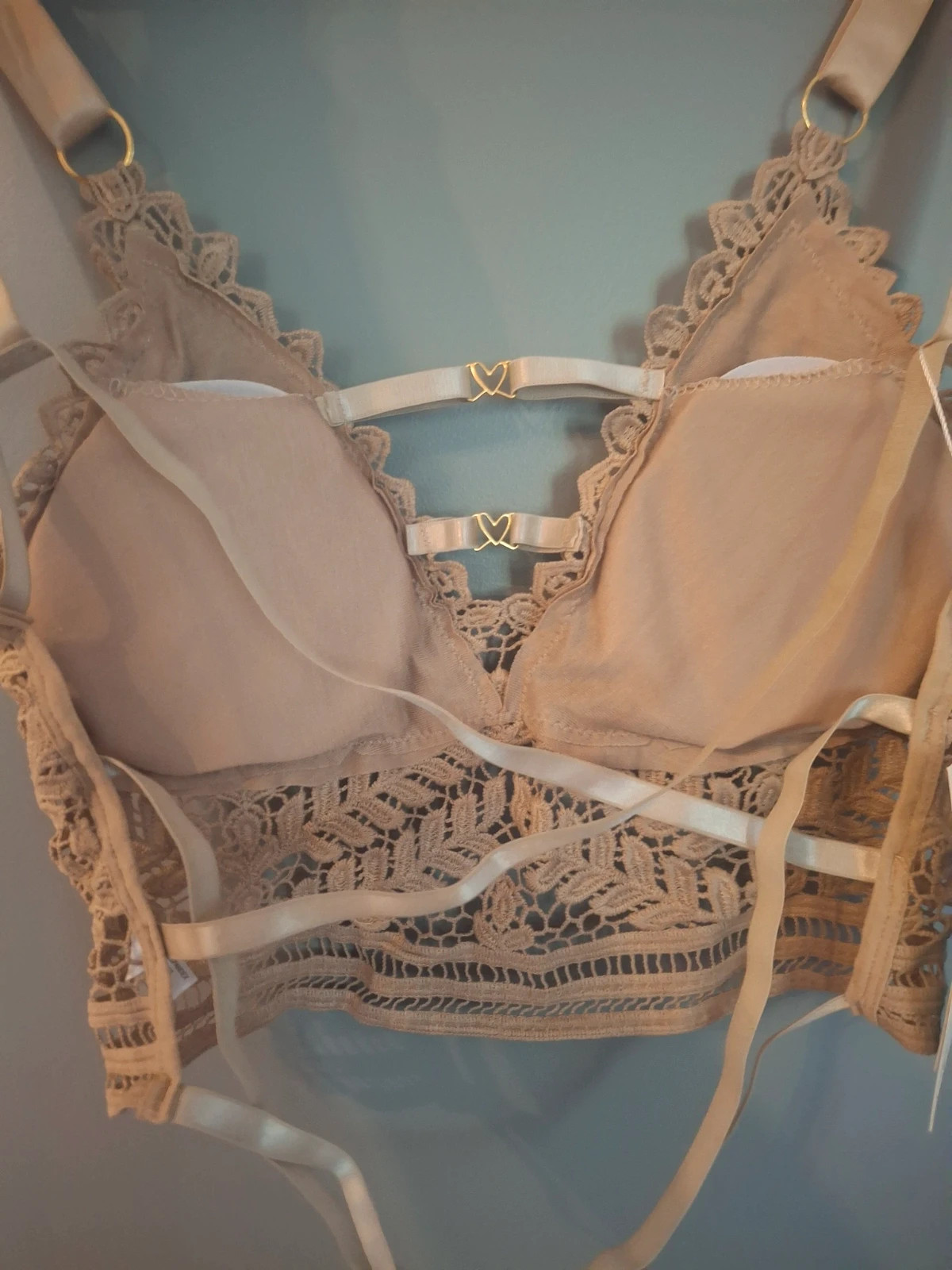 Bralette dentelle crop top style crochet – kimery – taille Taille unique 4